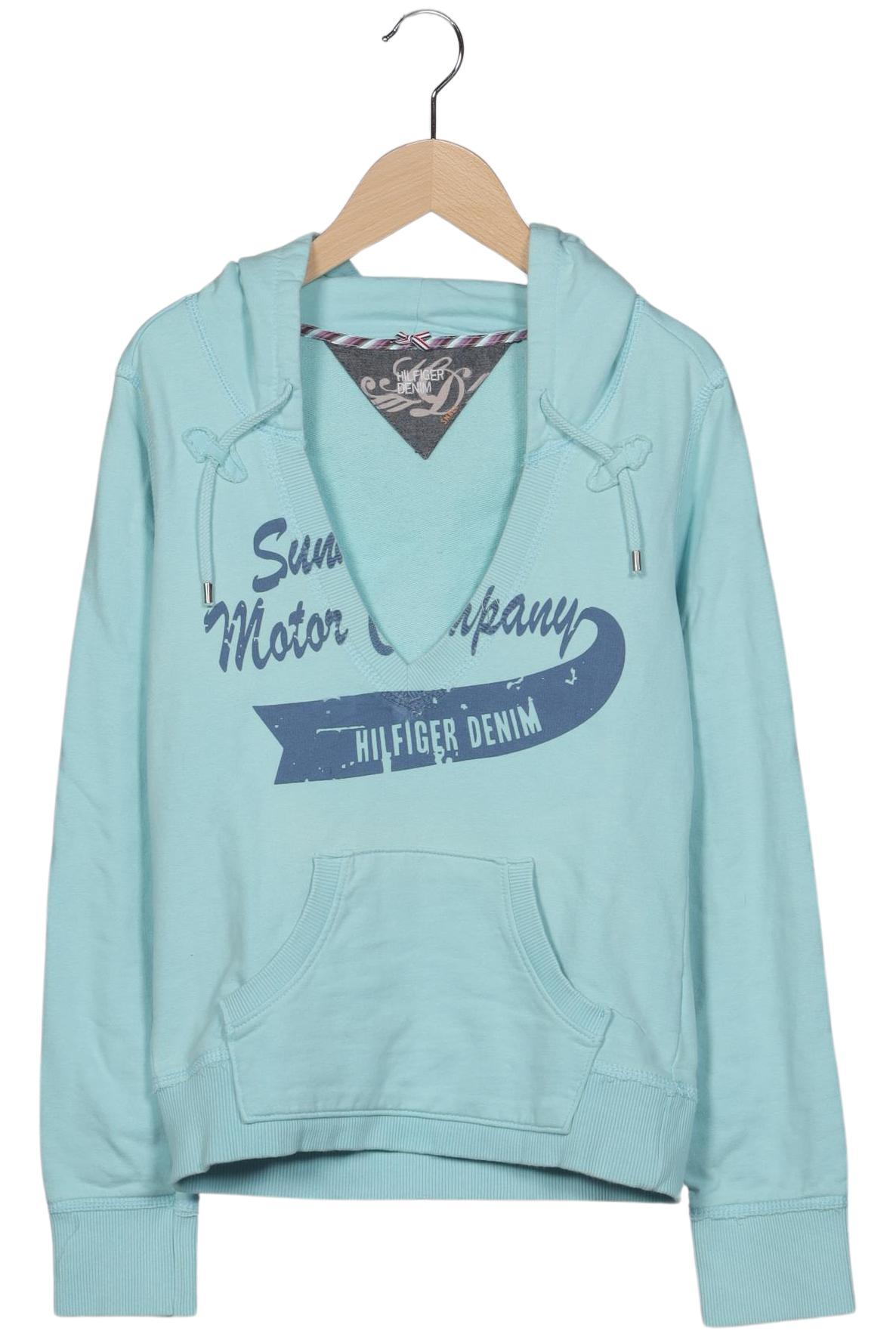 

Hilfiger Denim Damen Kapuzenpullover, hellblau, Gr. 36