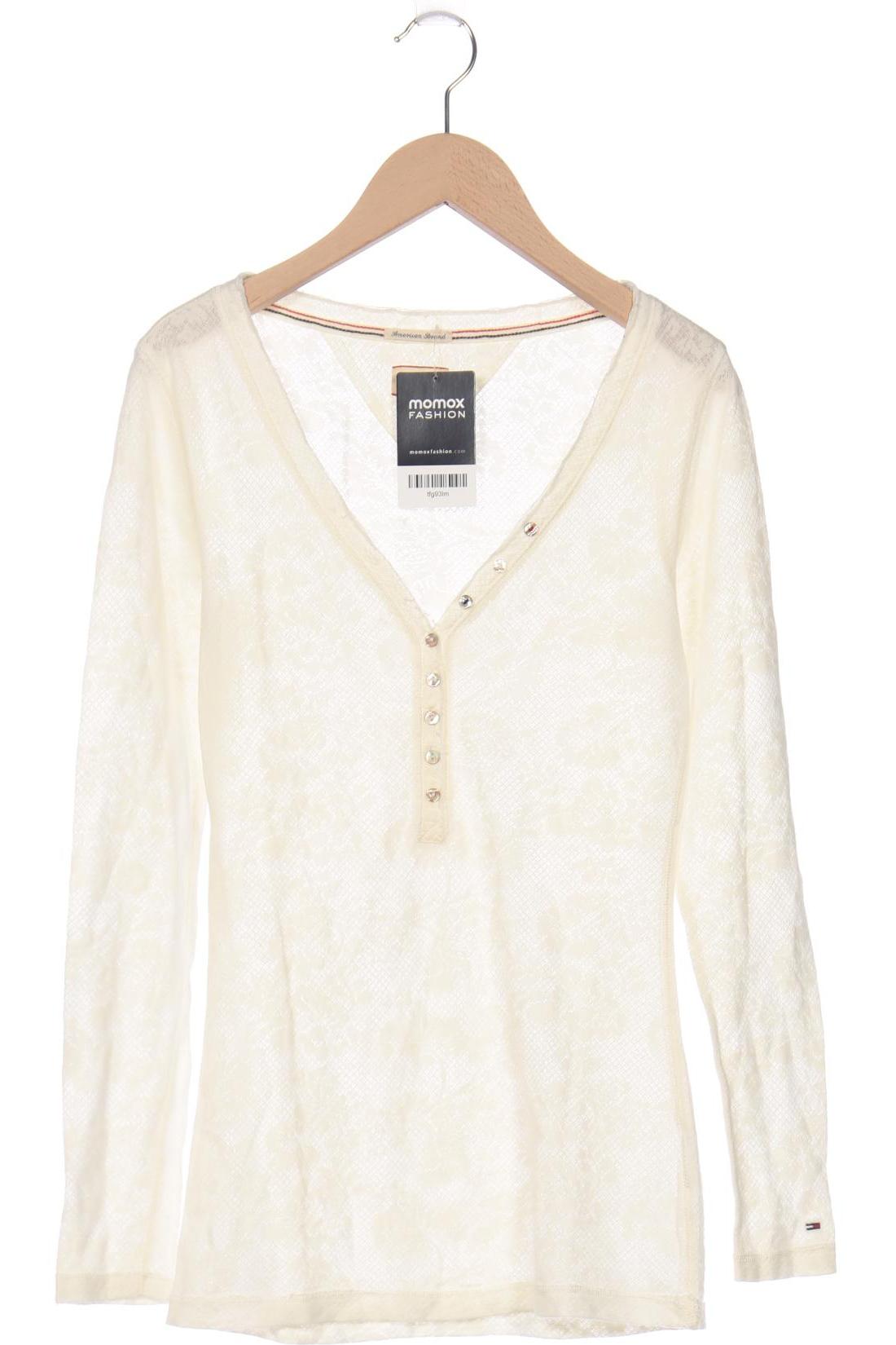 

Hilfiger Denim Damen Langarmshirt, cremeweiß, Gr. 36