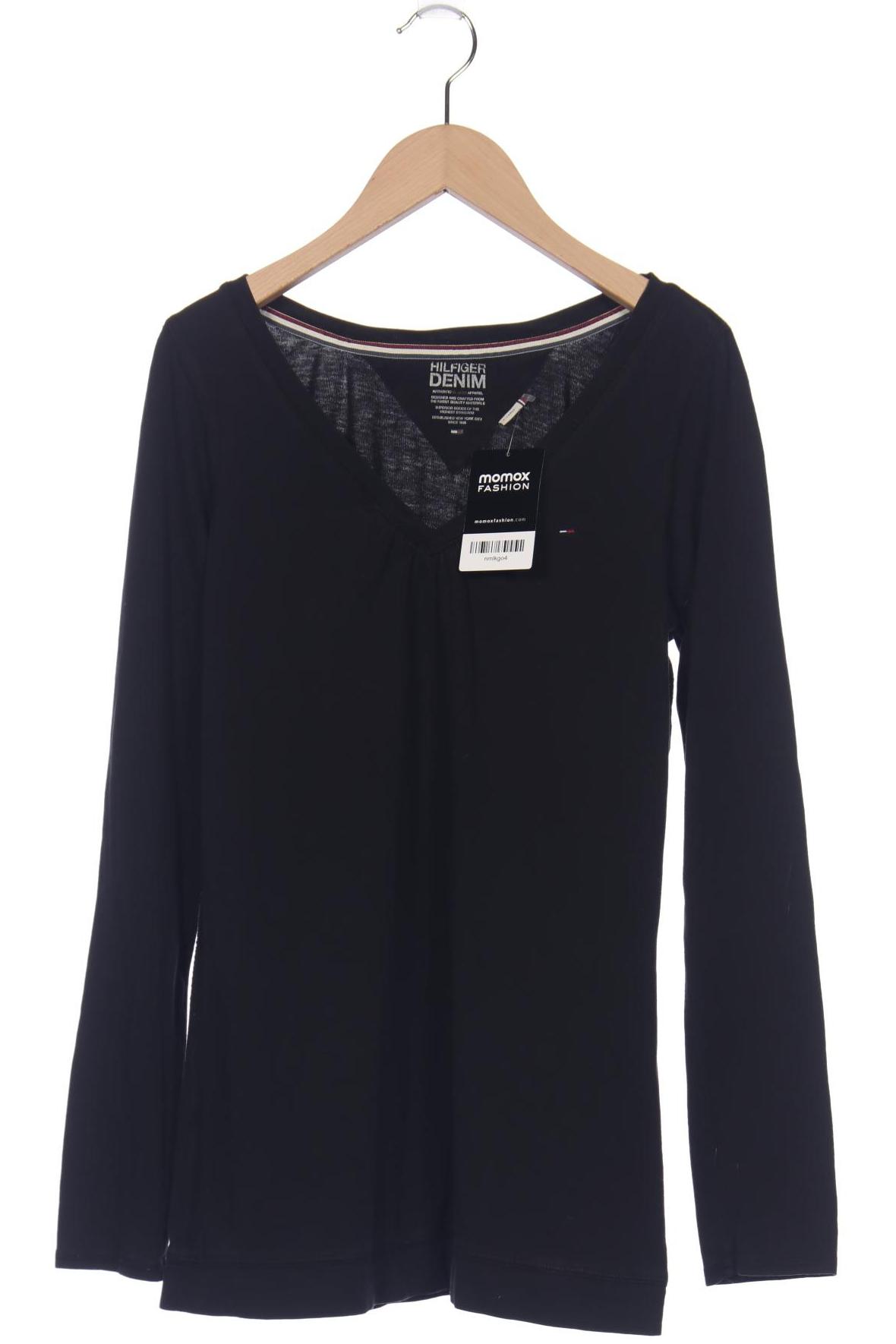 

HILFIGER DENIM Damen Langarmshirt, schwarz