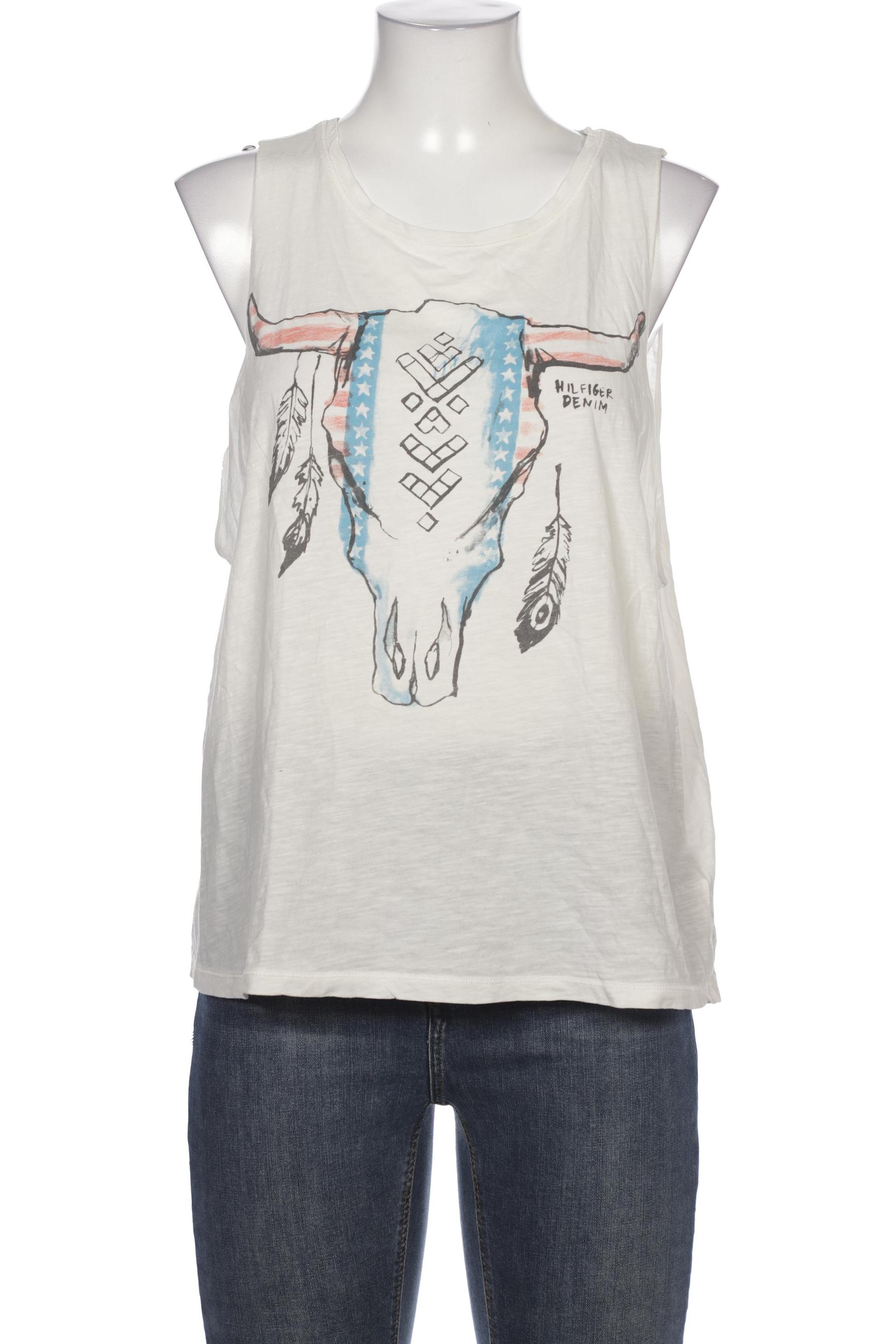 

Hilfiger Denim Damen T-Shirt, cremeweiß, Gr. 38