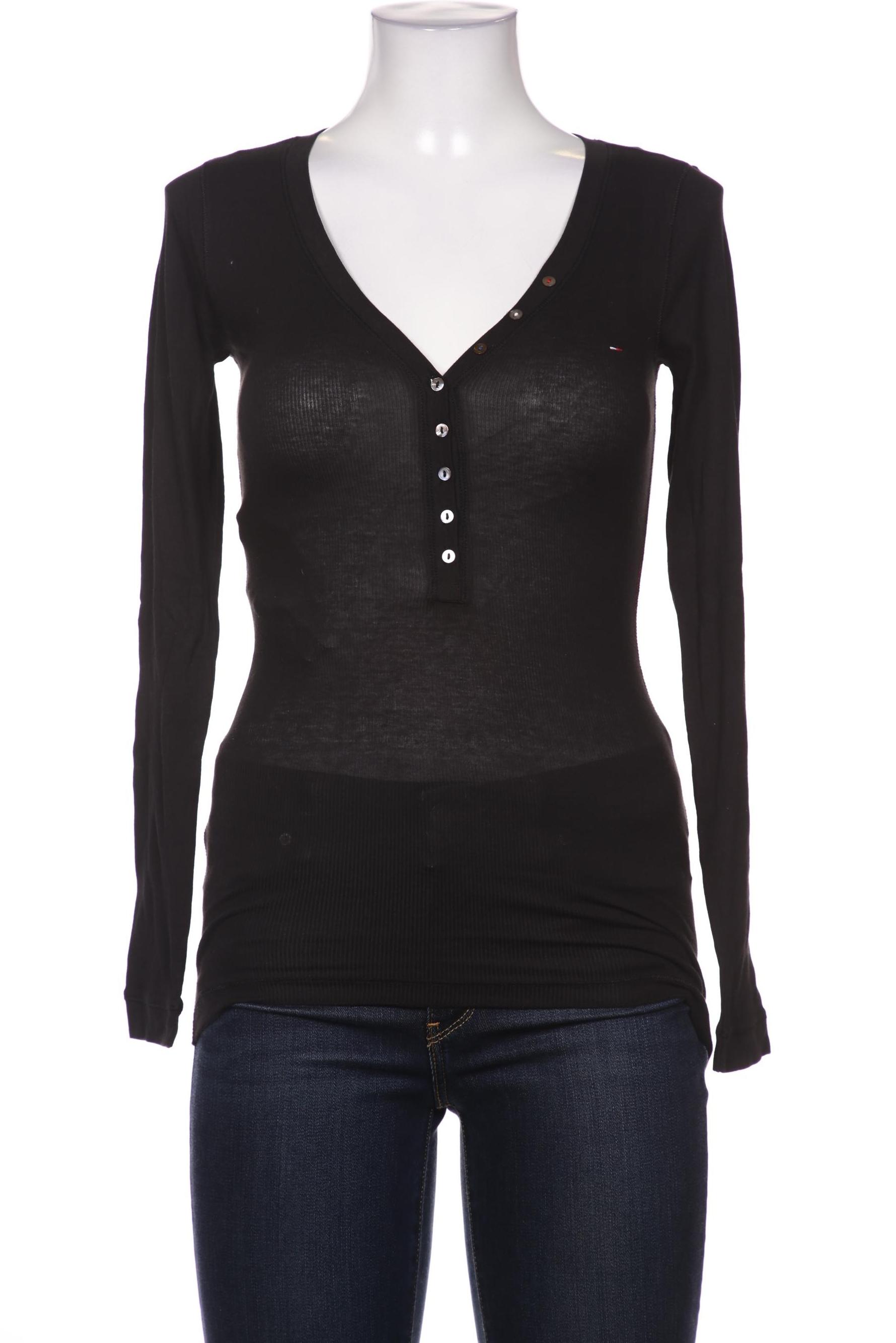 

Hilfiger Denim Damen Langarmshirt, schwarz, Gr. 38