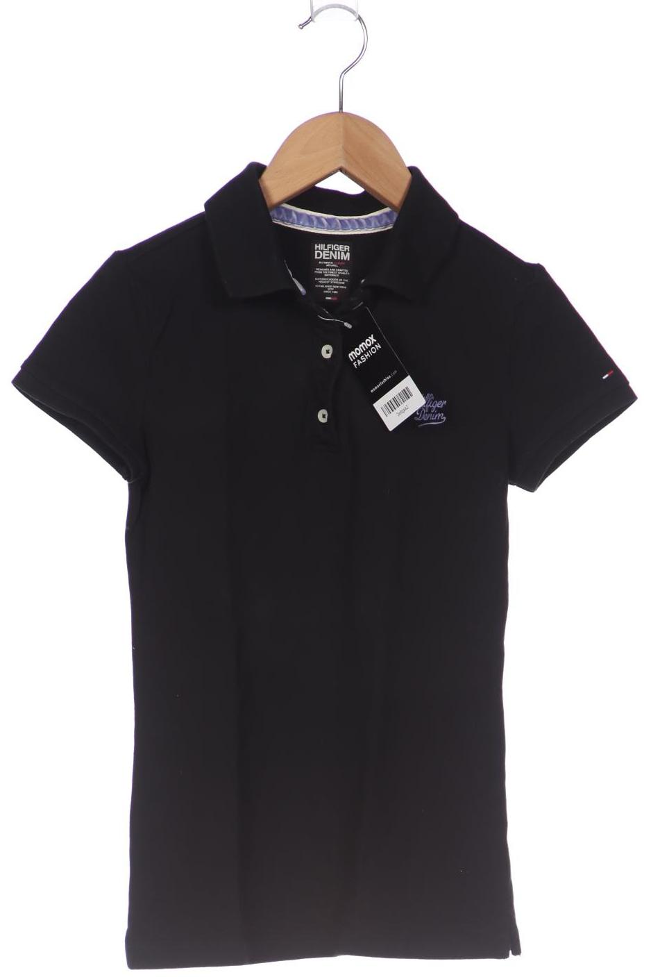 

HILFIGER DENIM Damen Poloshirt, schwarz