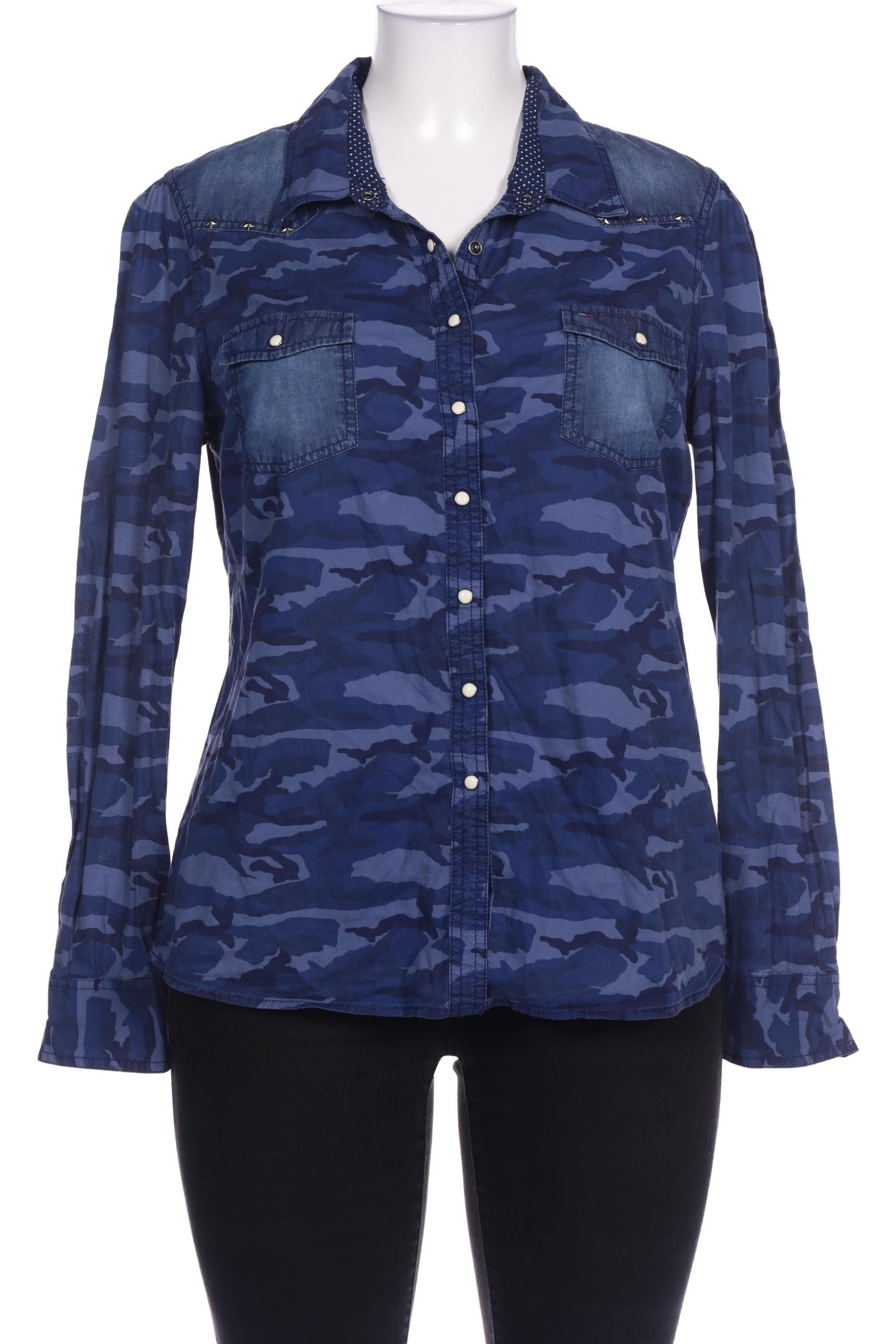 

Hilfiger Denim Damen Bluse, blau, Gr. 44