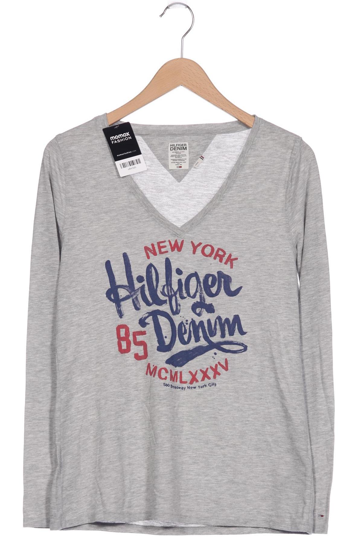 

Hilfiger Denim Damen Langarmshirt, grau, Gr. 42