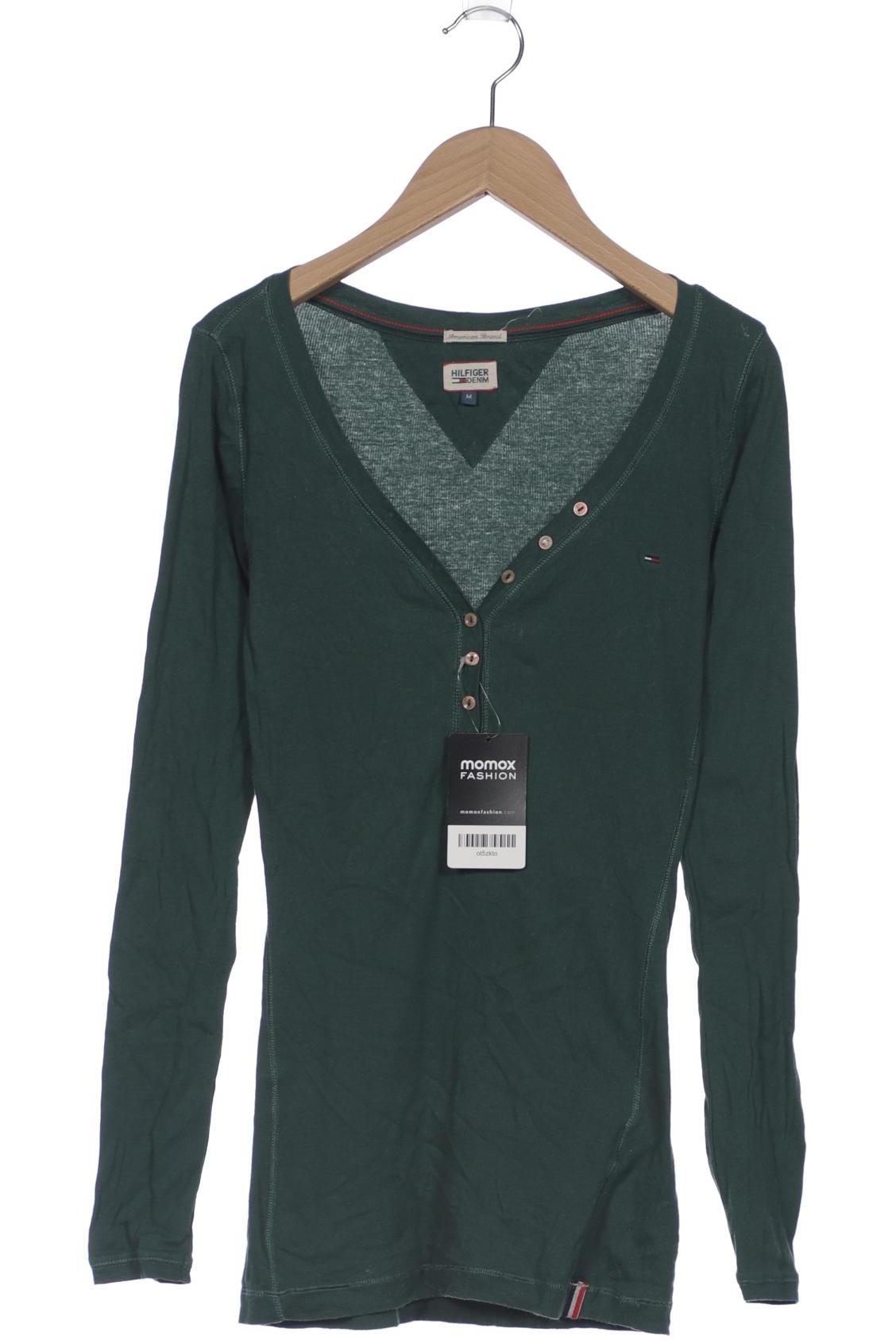 

Hilfiger Denim Damen Langarmshirt, grün, Gr. 38