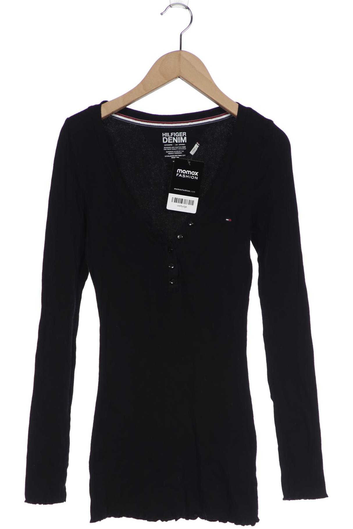 

HILFIGER DENIM Damen Langarmshirt, schwarz