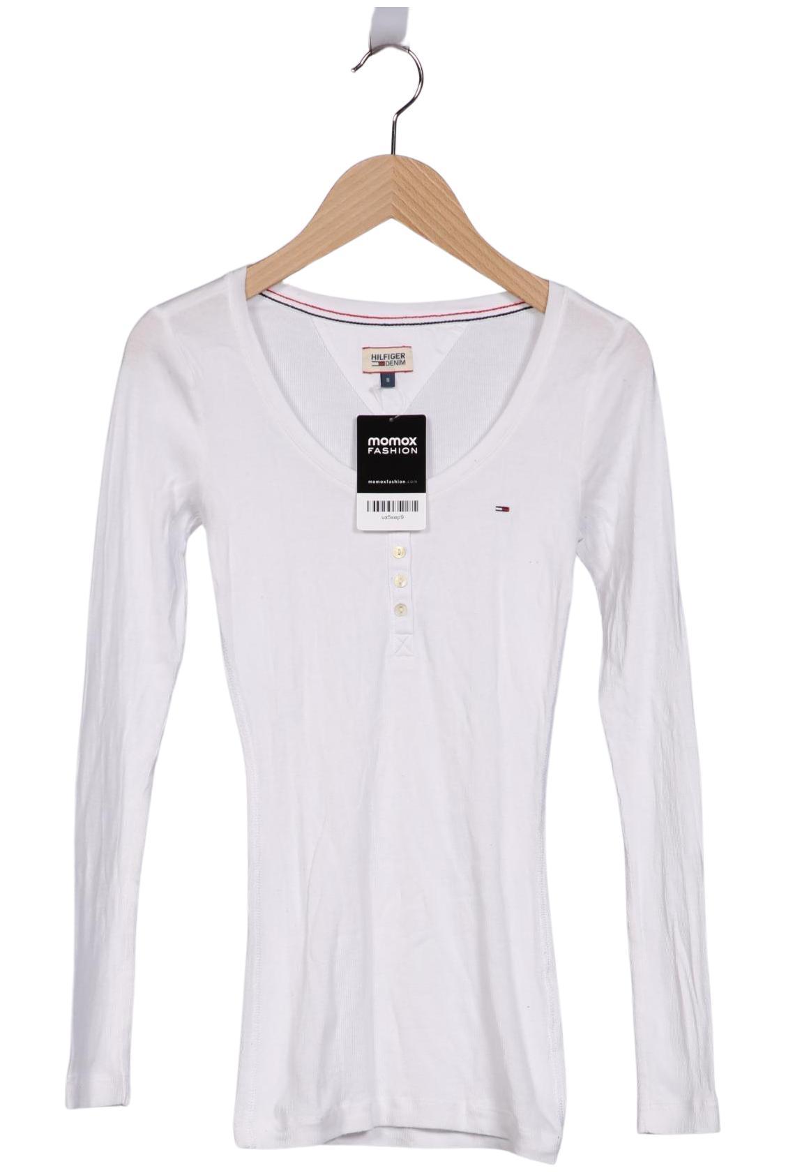

Hilfiger Denim Damen Langarmshirt, weiß, Gr. 36
