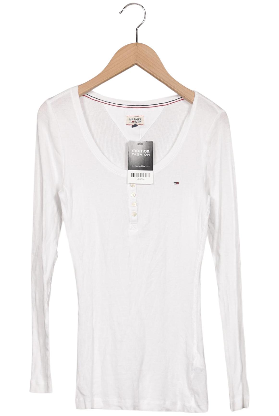 

Hilfiger Denim Damen Langarmshirt, weiß, Gr. 38