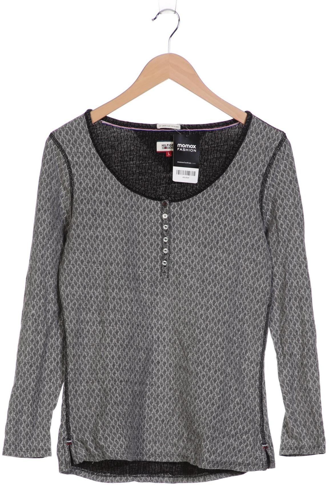 

Hilfiger Denim Damen Langarmshirt, grau, Gr. 42