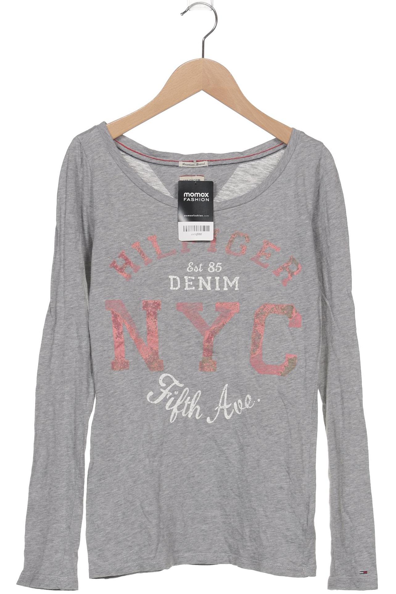 

Hilfiger Denim Damen Langarmshirt, grau, Gr. 34