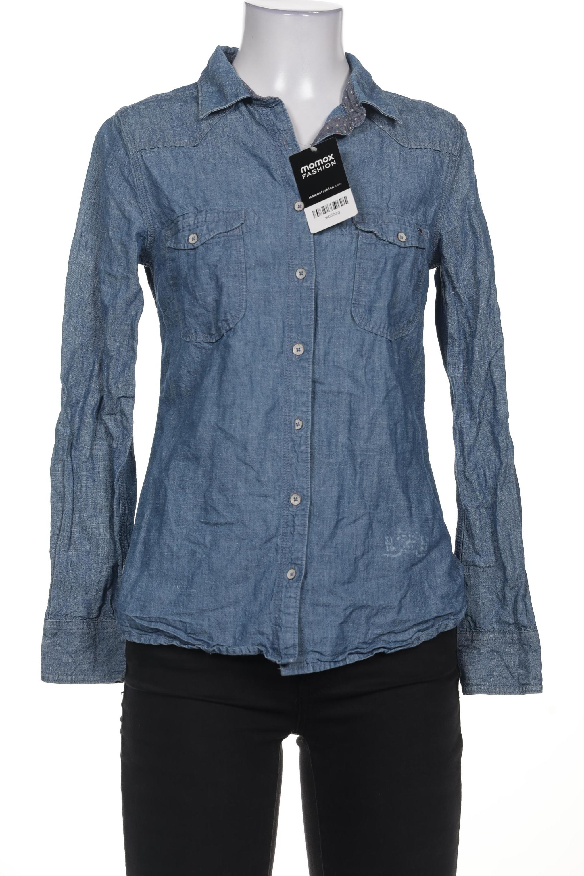 

Hilfiger Denim Damen Bluse, blau, Gr. 36