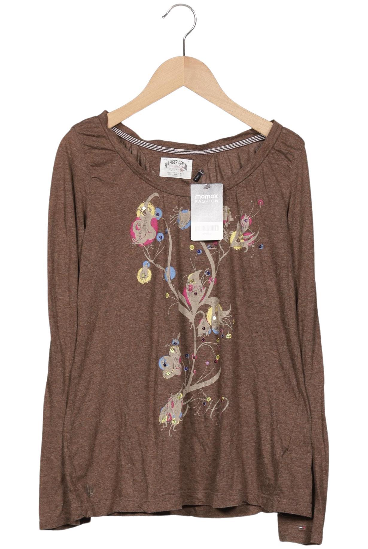 

Hilfiger Denim Damen Langarmshirt, braun, Gr. 38