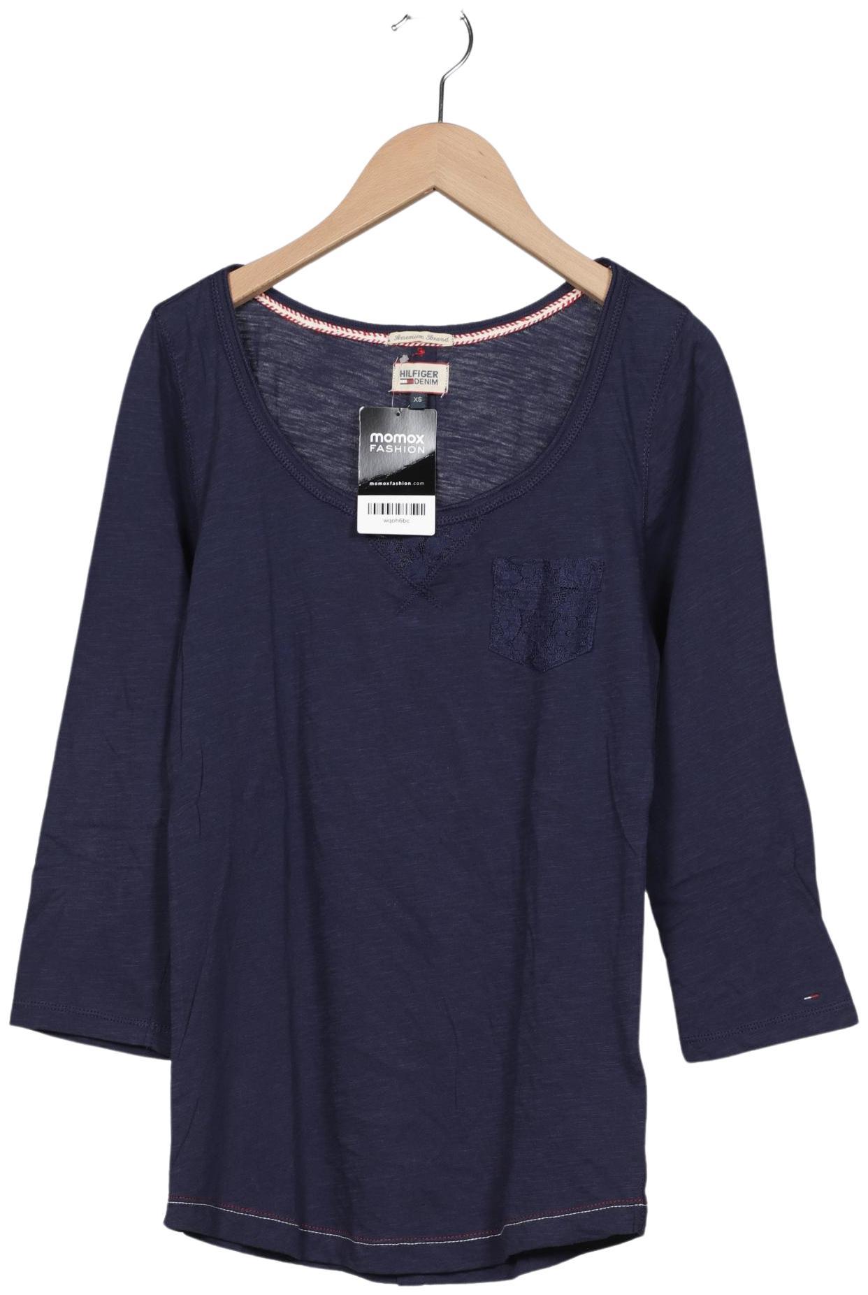 

Hilfiger Denim Damen Langarmshirt, marineblau, Gr. 34