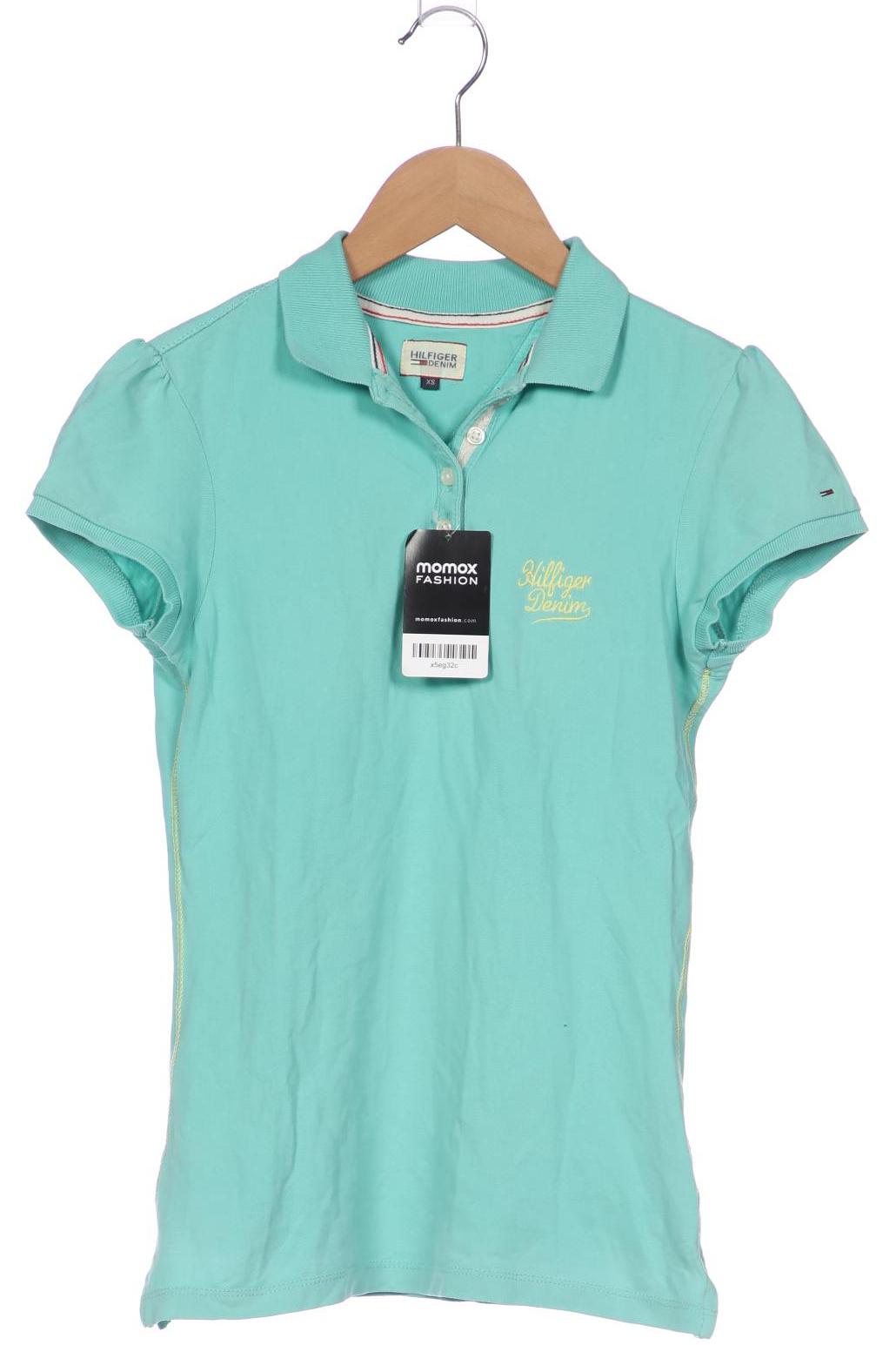 

Hilfiger Denim Damen Poloshirt, türkis, Gr. 34