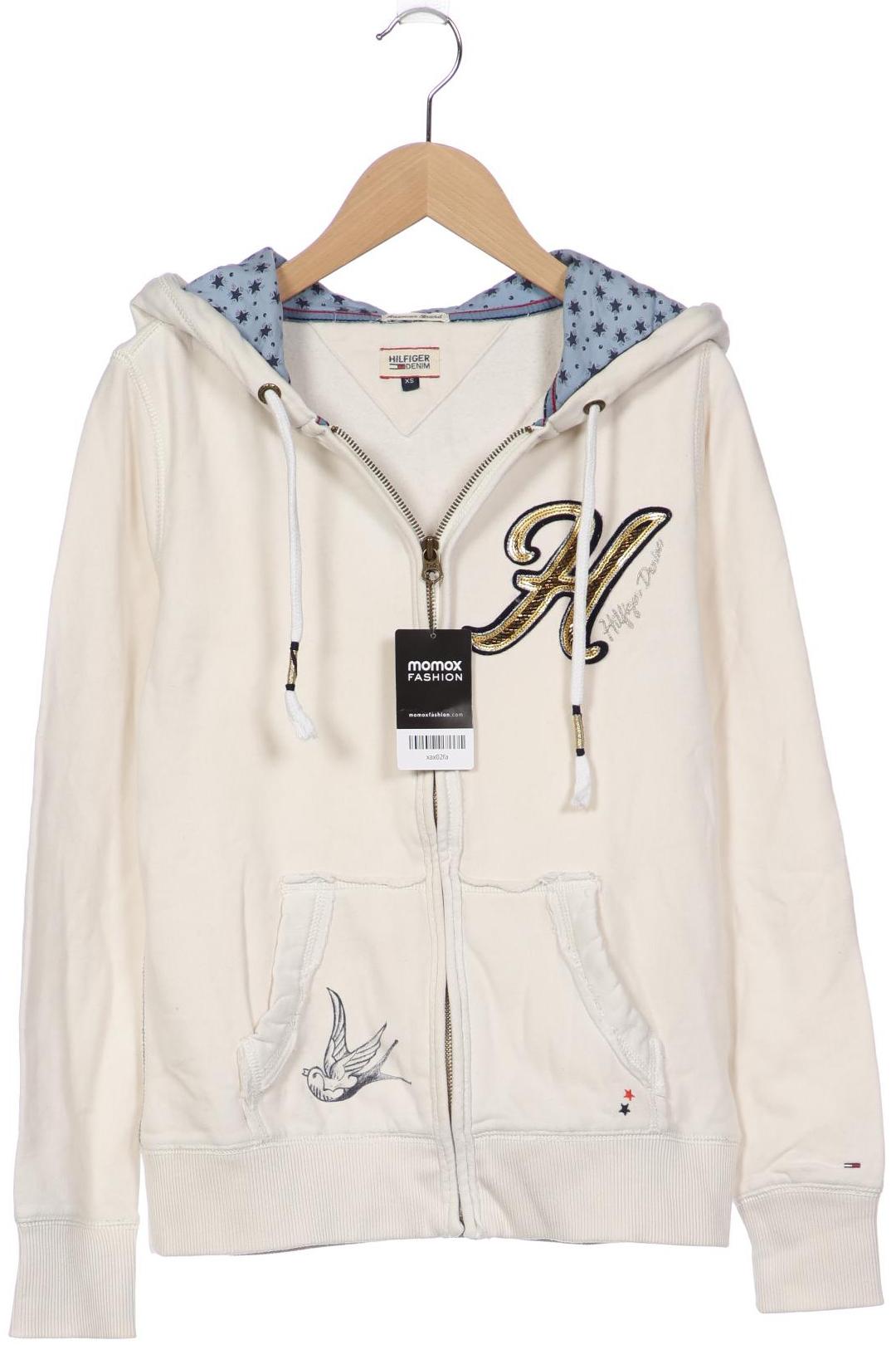 

Hilfiger Denim Damen Kapuzenpullover, cremeweiß, Gr. 34