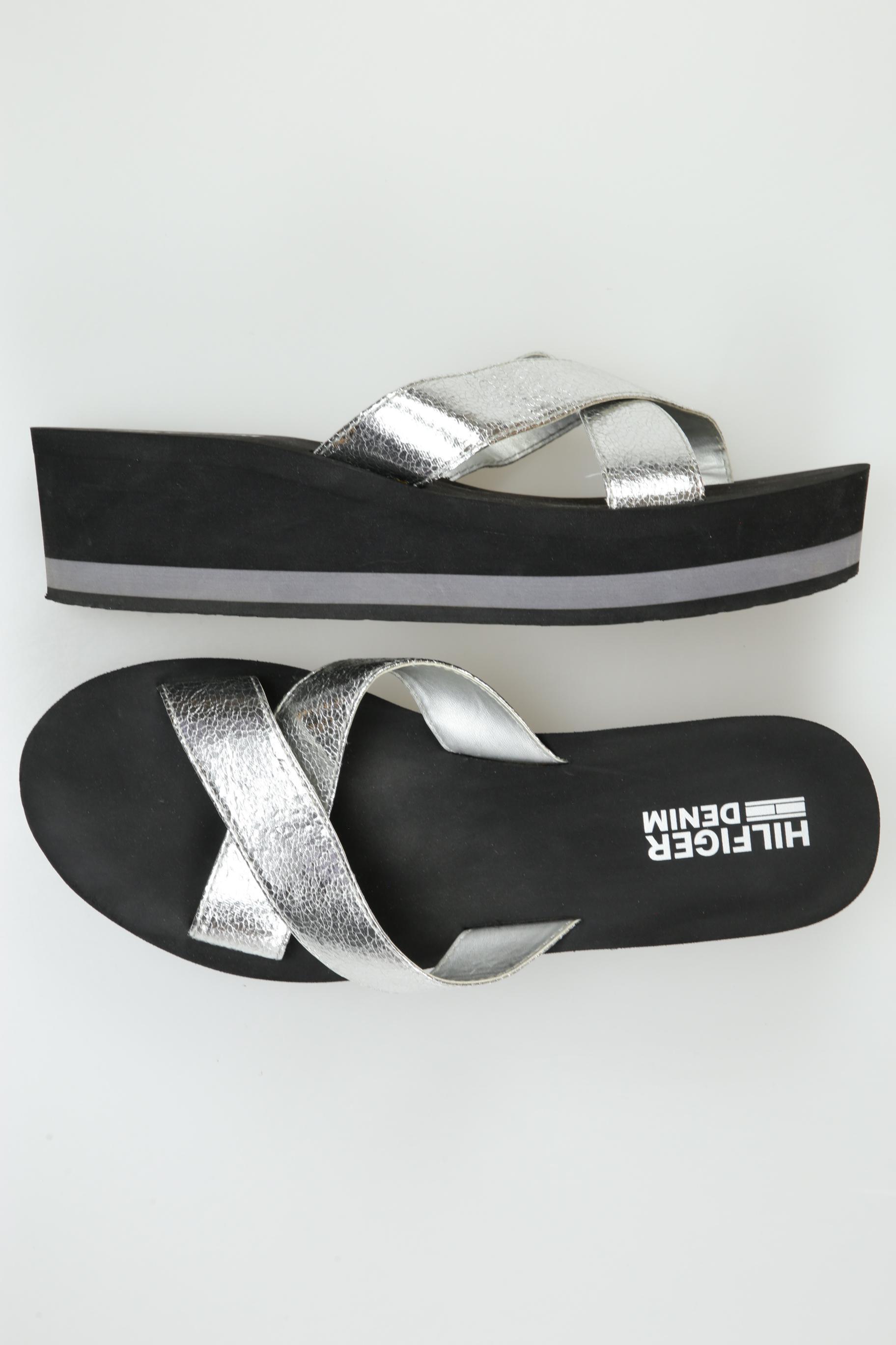 

Hilfiger Denim Damen Sandale, silber, Gr. 41