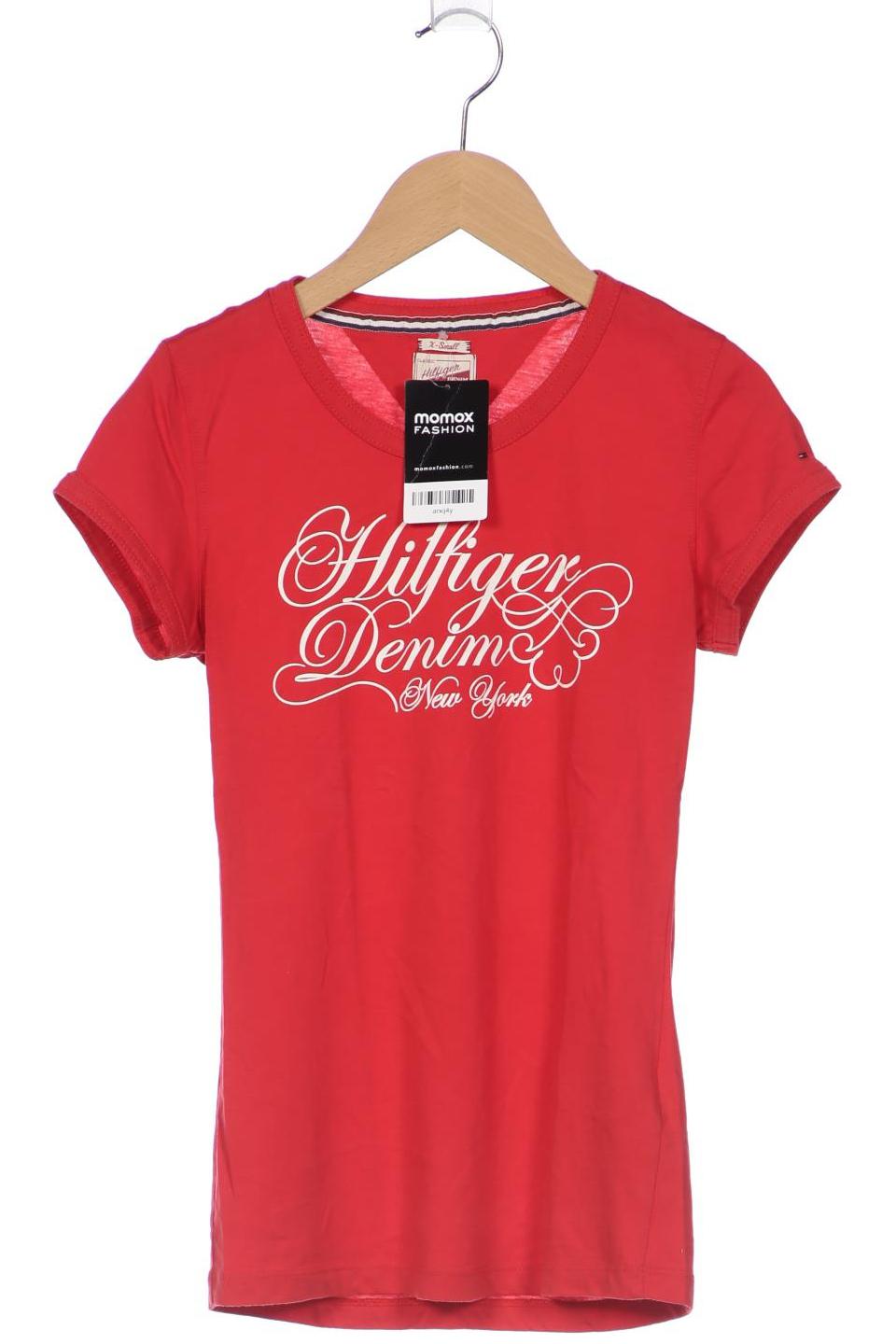 

Hilfiger Denim Damen T-Shirt, rot, Gr. 34