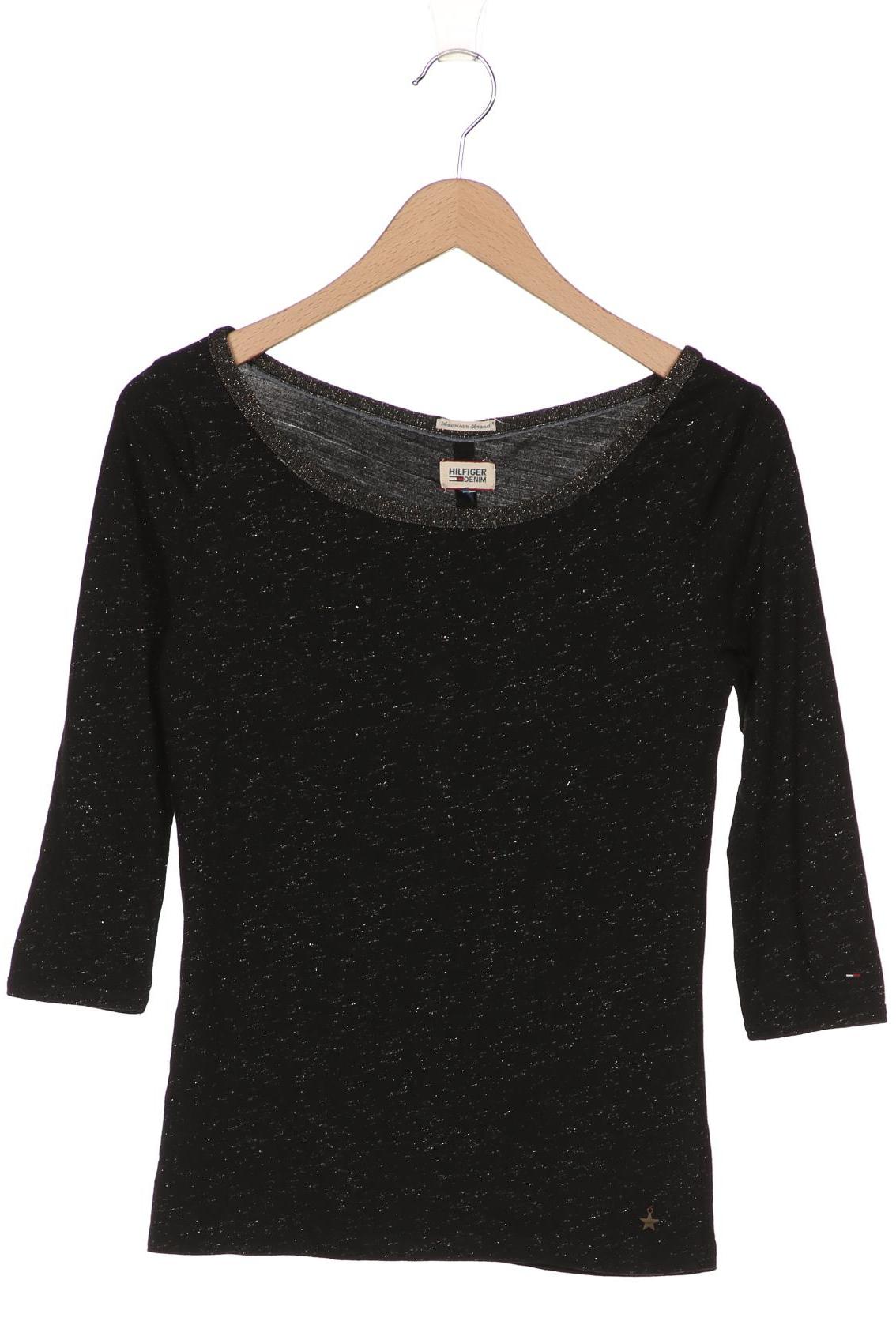 

HILFIGER DENIM Damen Langarmshirt, schwarz