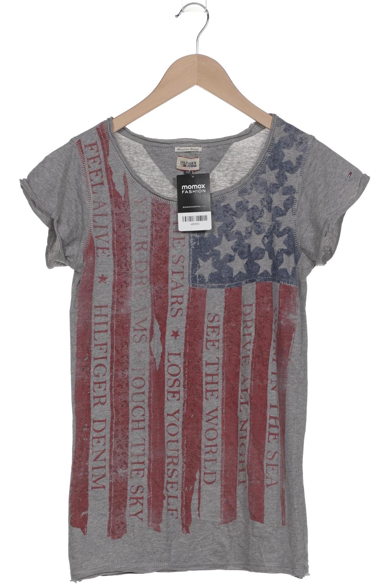 

Hilfiger Denim Damen T-Shirt, grau, Gr. 34