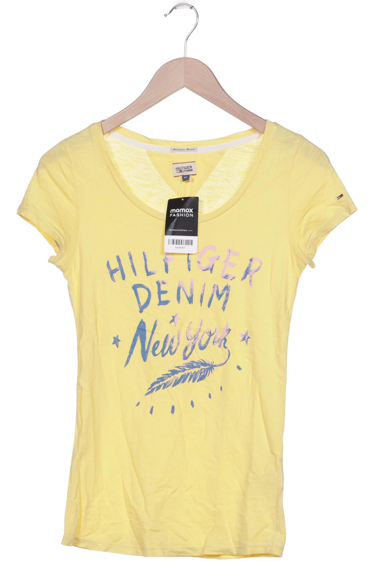 

Hilfiger Denim Damen T-Shirt, gelb, Gr. 34