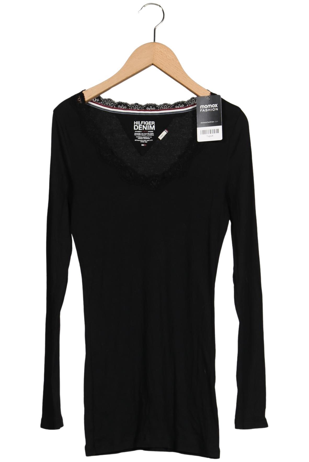 

Hilfiger Denim Damen Langarmshirt, schwarz, Gr. 42