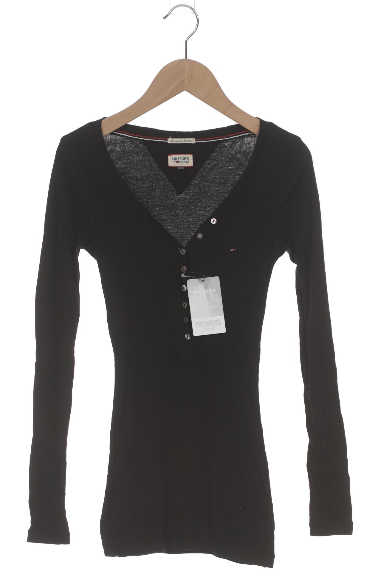 

Hilfiger Denim Damen Langarmshirt, schwarz, Gr. 36