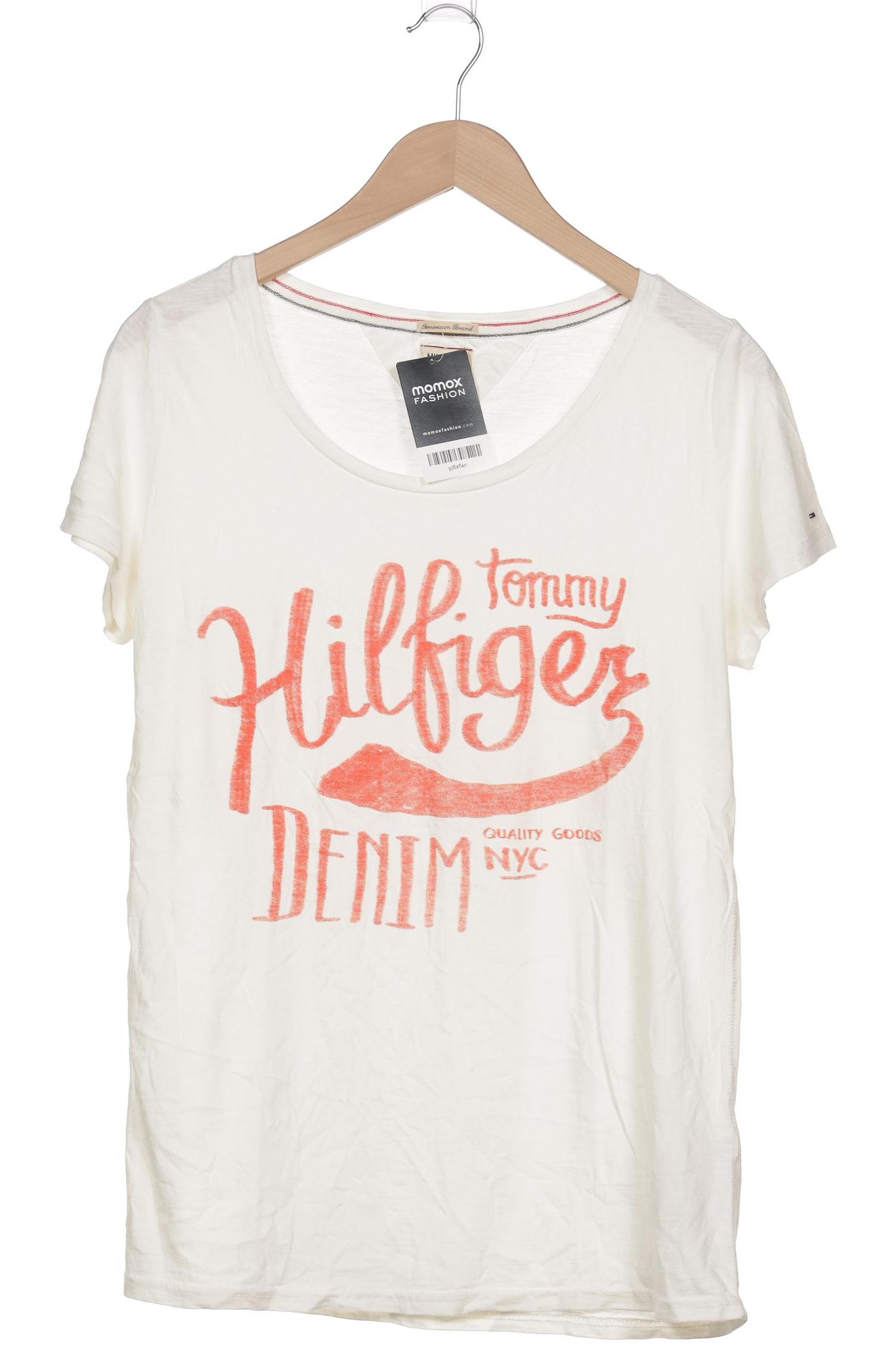 

Hilfiger Denim Damen T-Shirt, cremeweiß, Gr. 44