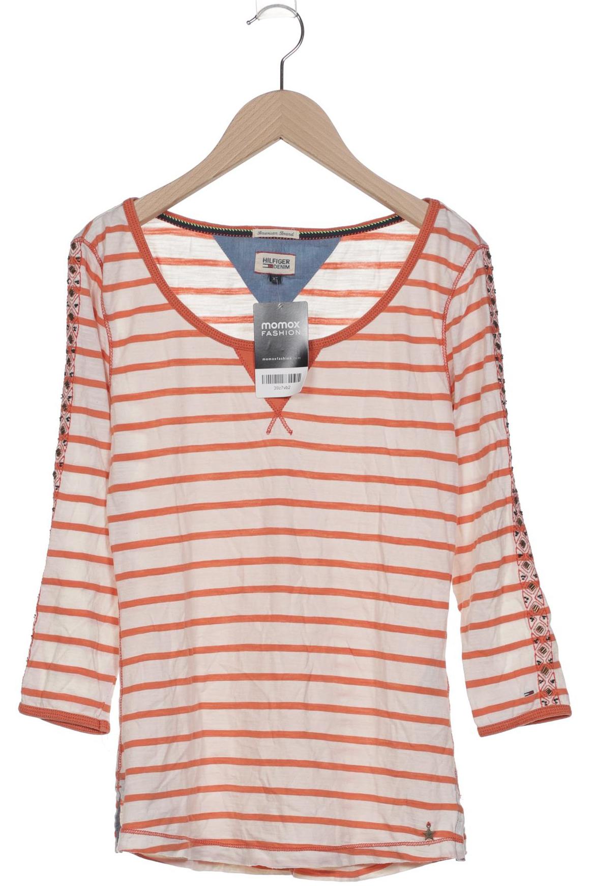 

Hilfiger Denim Damen Langarmshirt, orange, Gr. 34