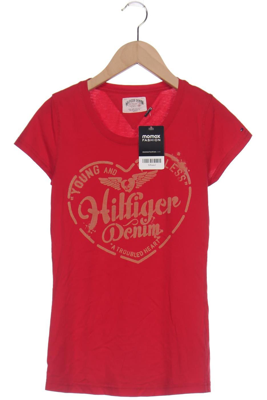 

Hilfiger Denim Damen T-Shirt, rot, Gr. 34