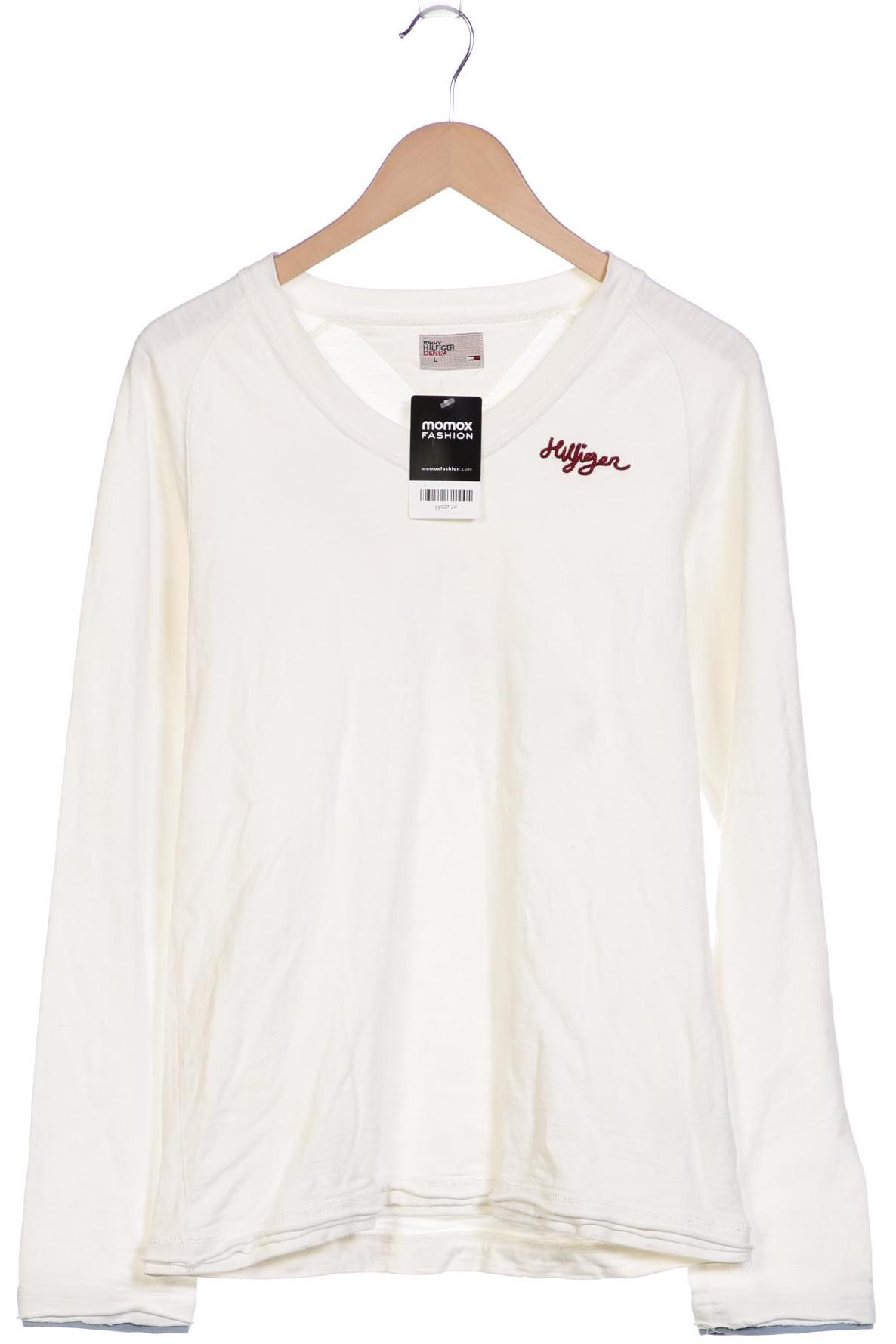 

Hilfiger Denim Damen Langarmshirt, weiß, Gr. 42