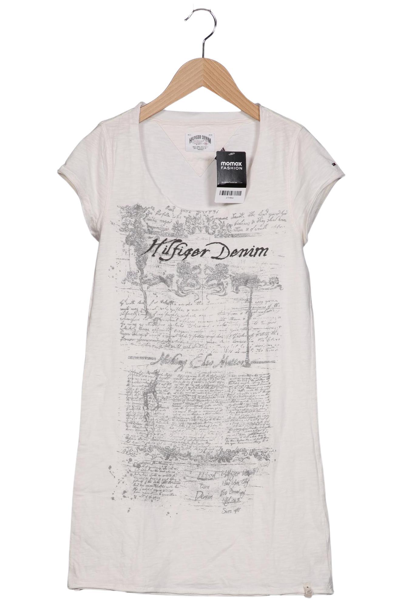 

Hilfiger Denim Damen T-Shirt, cremeweiß, Gr. 36