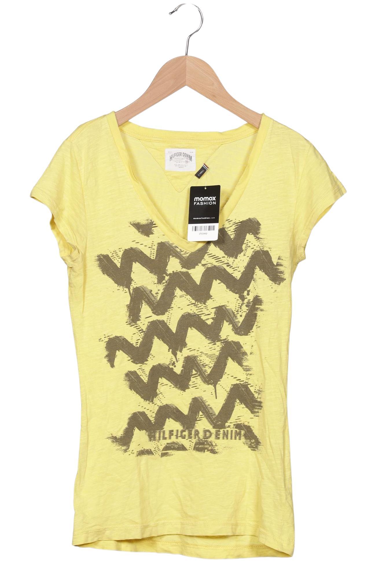 

Hilfiger Denim Damen T-Shirt, gelb, Gr. 34