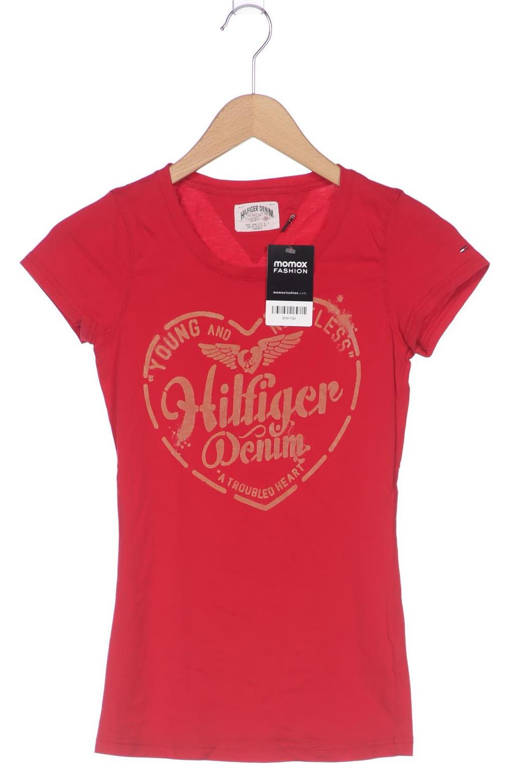 

Hilfiger Denim Damen T-Shirt, rot, Gr. 36