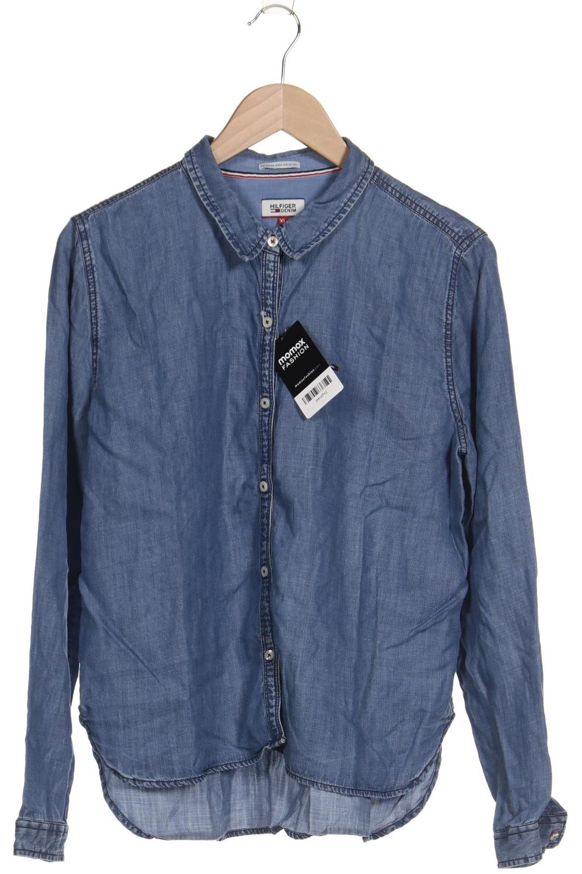 

Hilfiger Denim Damen Bluse, blau, Gr. 44