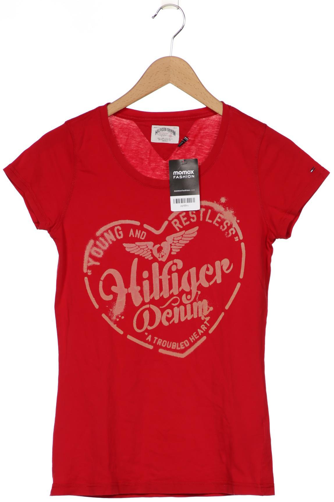 

Hilfiger Denim Damen T-Shirt, rot, Gr. 42