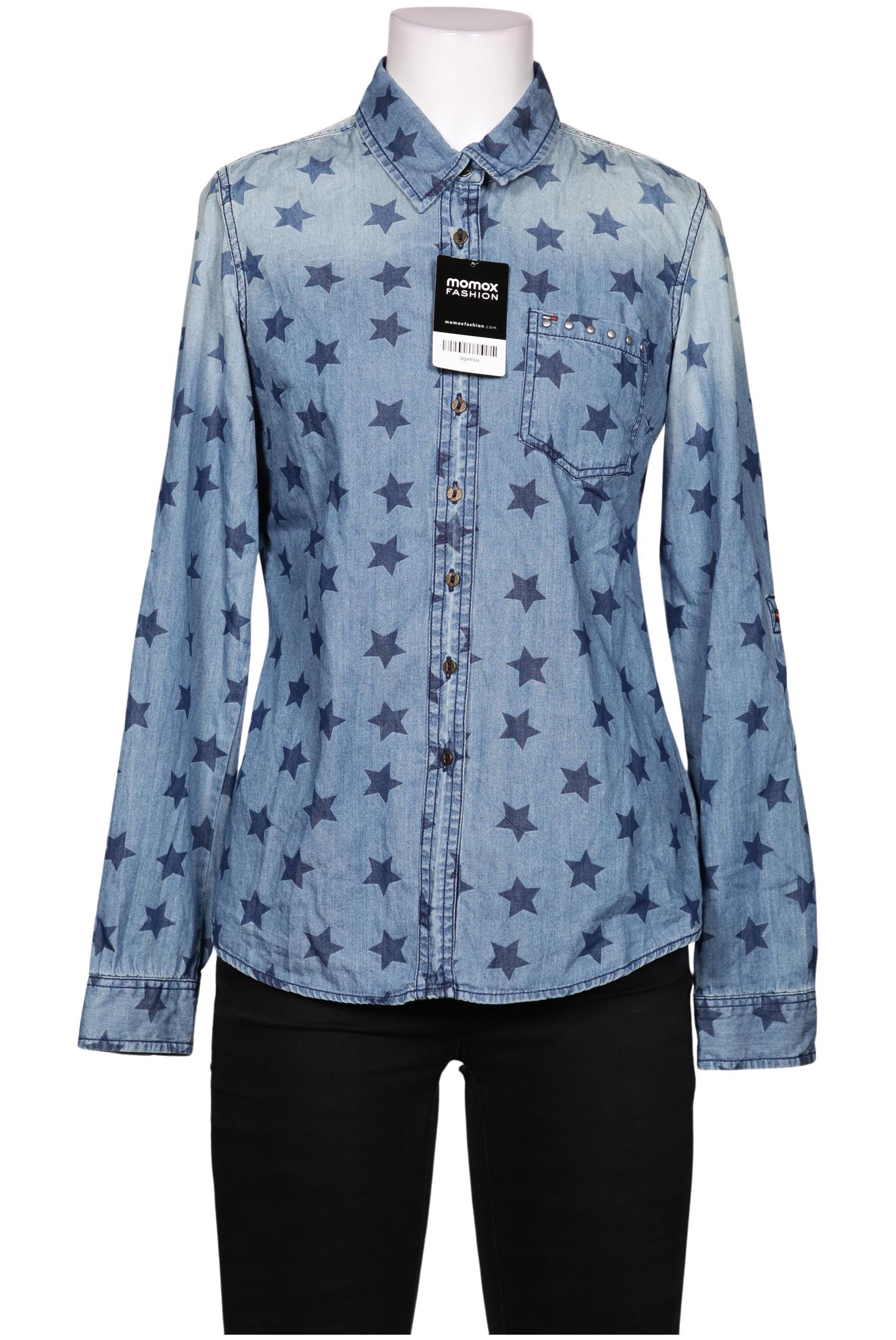 

Hilfiger Denim Damen Bluse, hellblau, Gr. 36