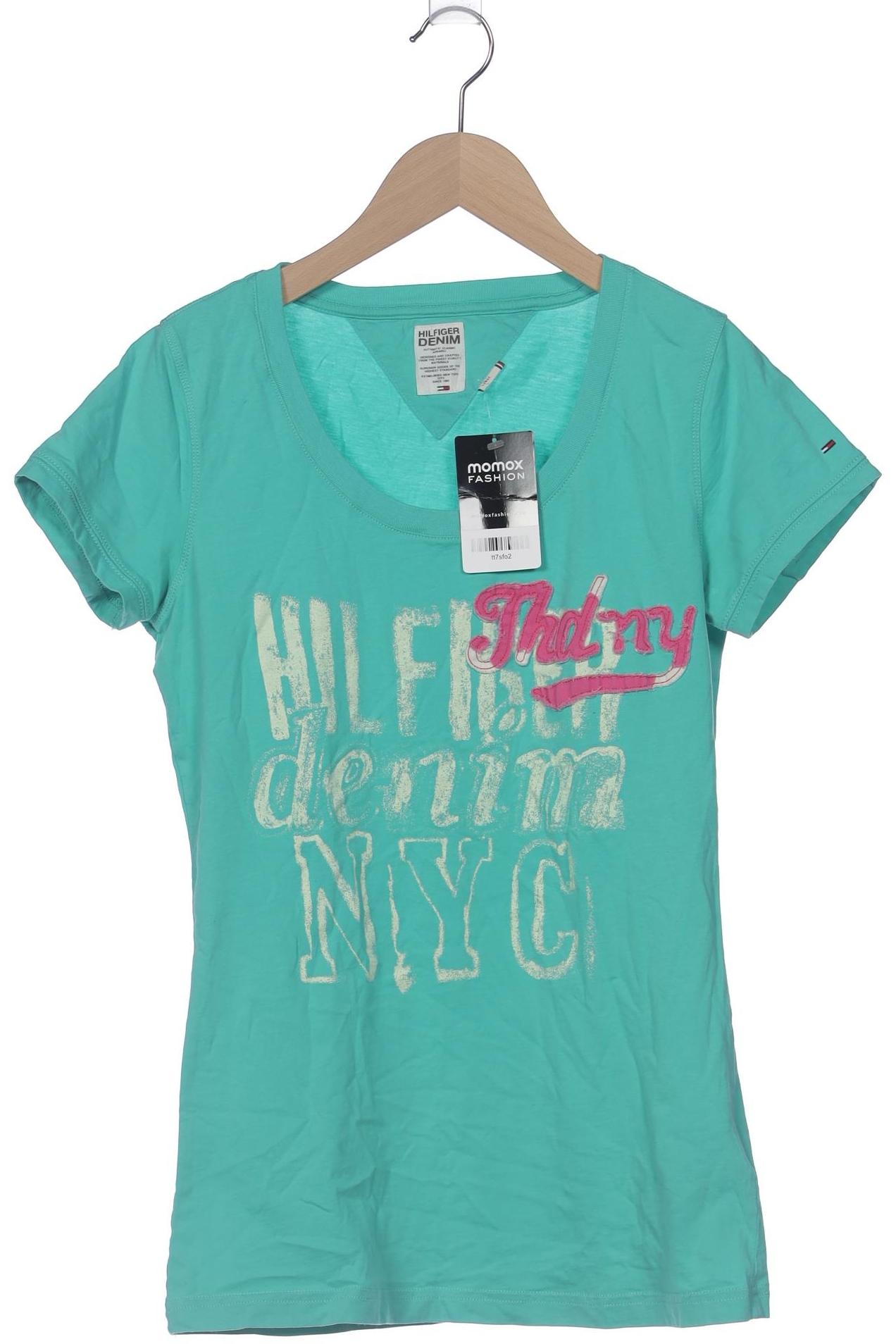 

Hilfiger Denim Damen T-Shirt, türkis, Gr. 42