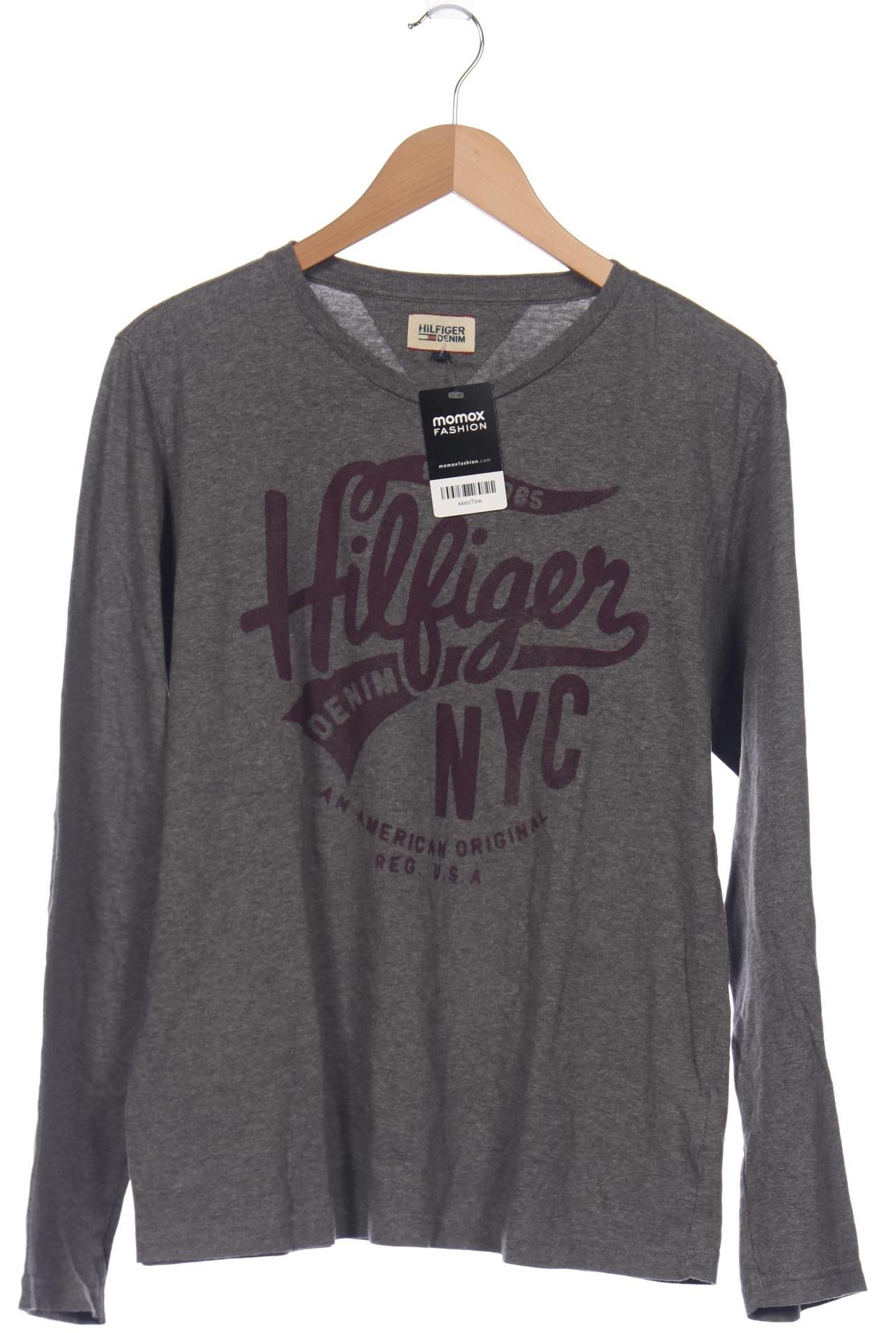 

Hilfiger Denim Herren Langarmshirt, grau, Gr. 52