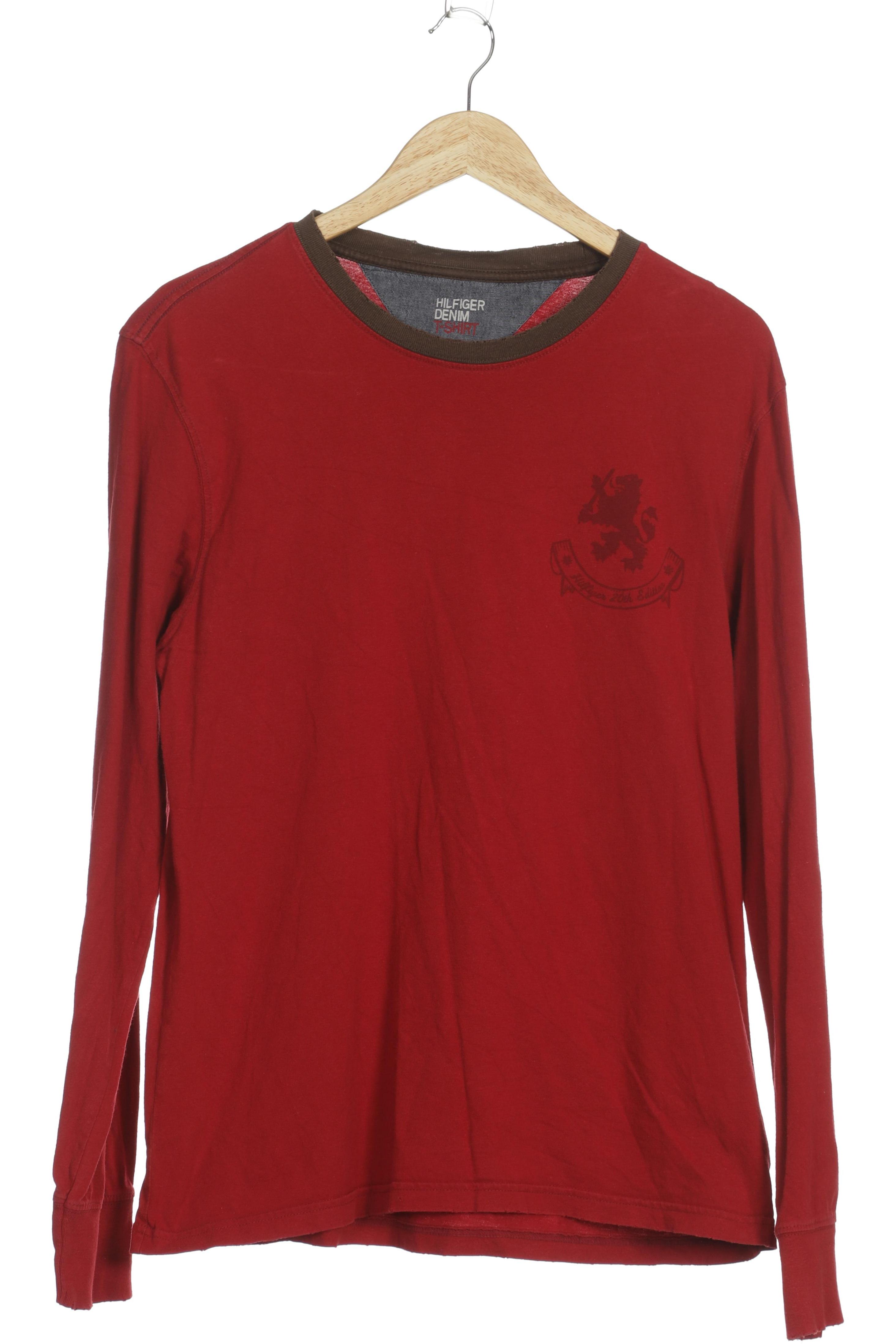 

Hilfiger Denim Herren Langarmshirt, rot, Gr. 52