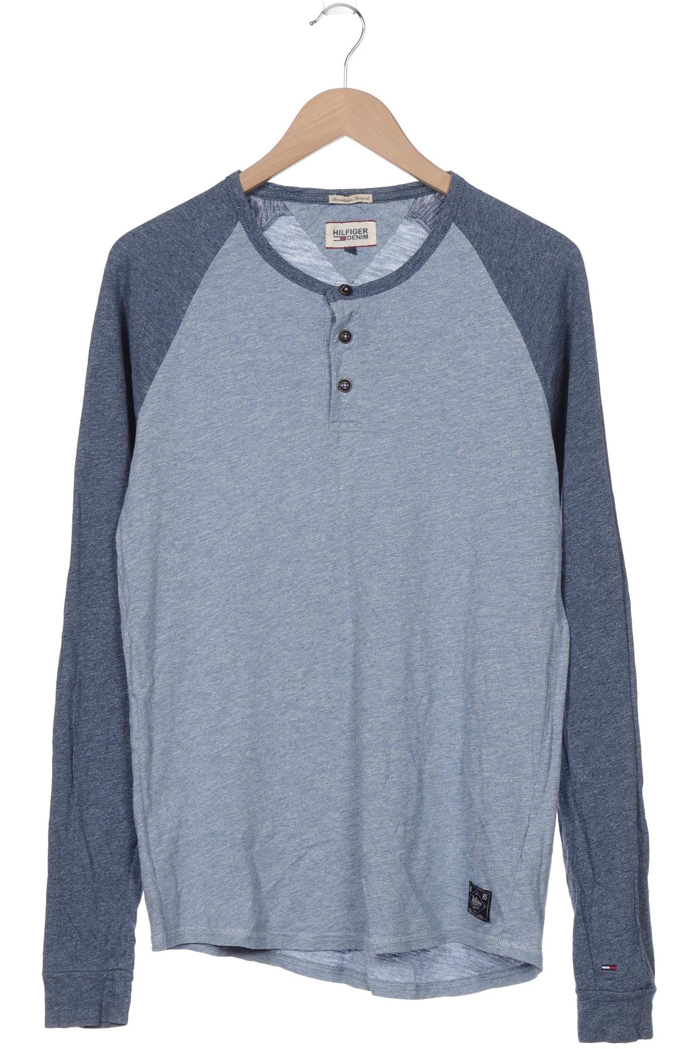 

HILFIGER DENIM Herren Langarmshirt, hellblau