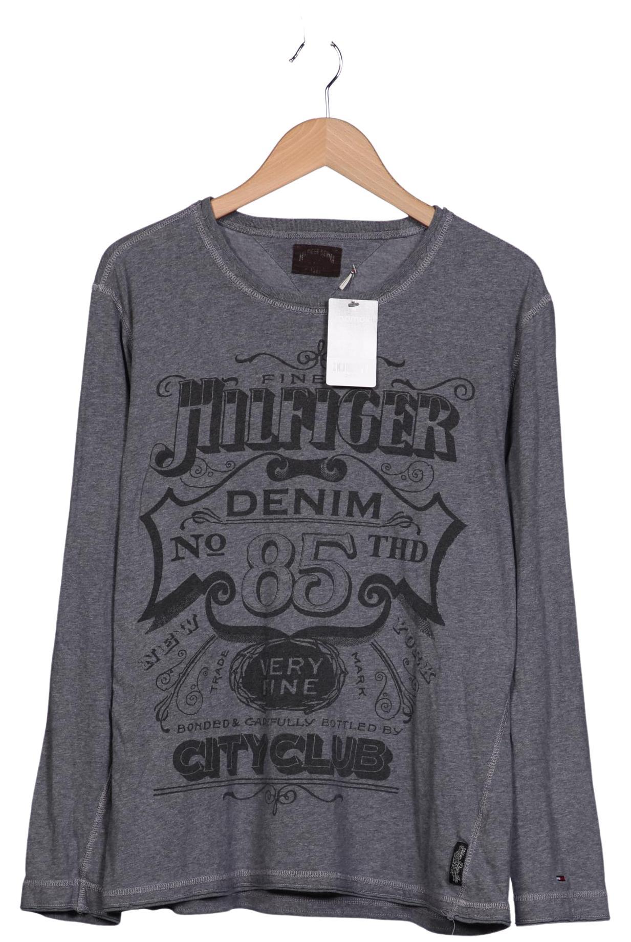 

Hilfiger Denim Herren Langarmshirt, grau, Gr. 52