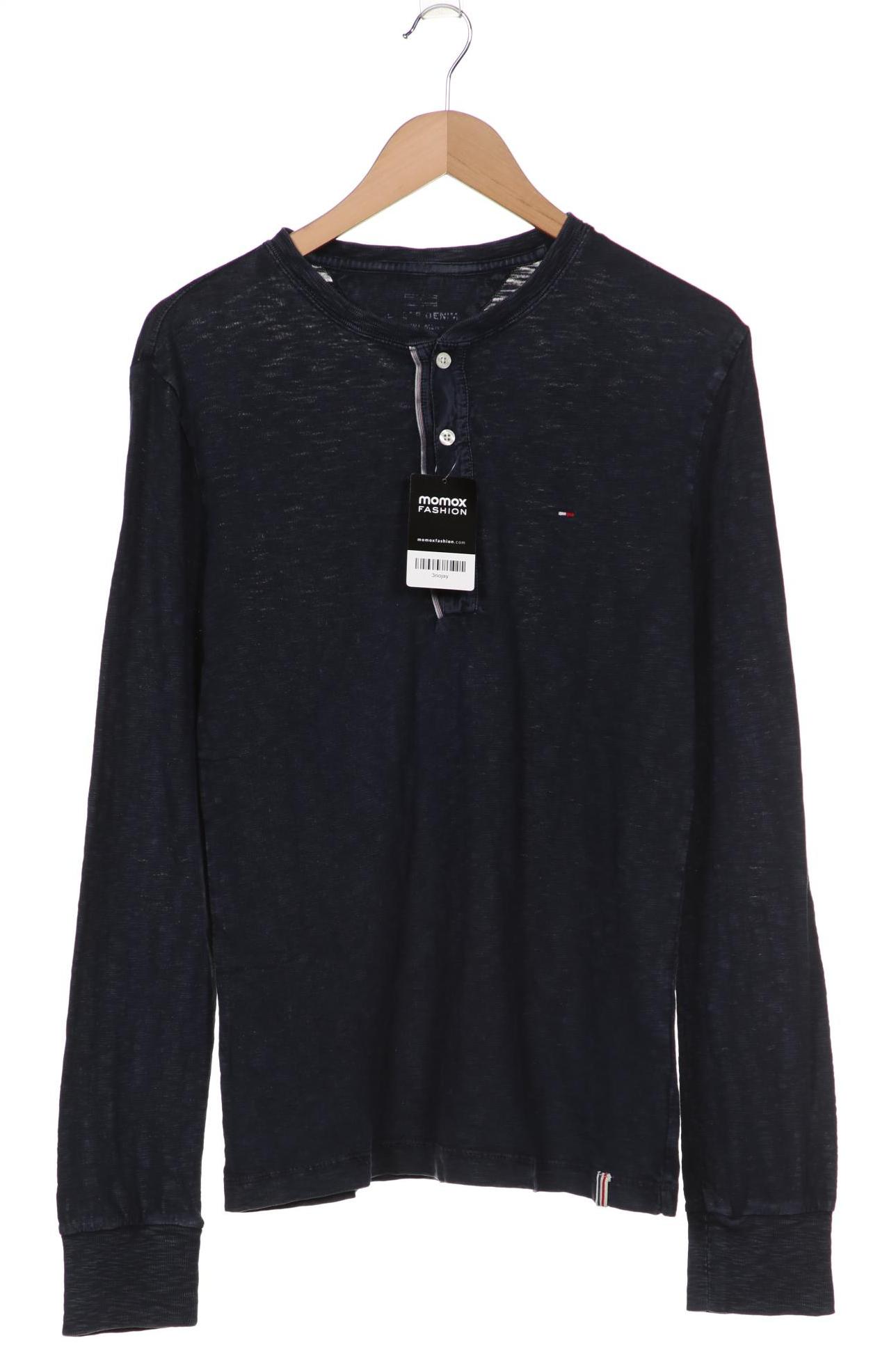 

HILFIGER DENIM Herren Langarmshirt, marineblau
