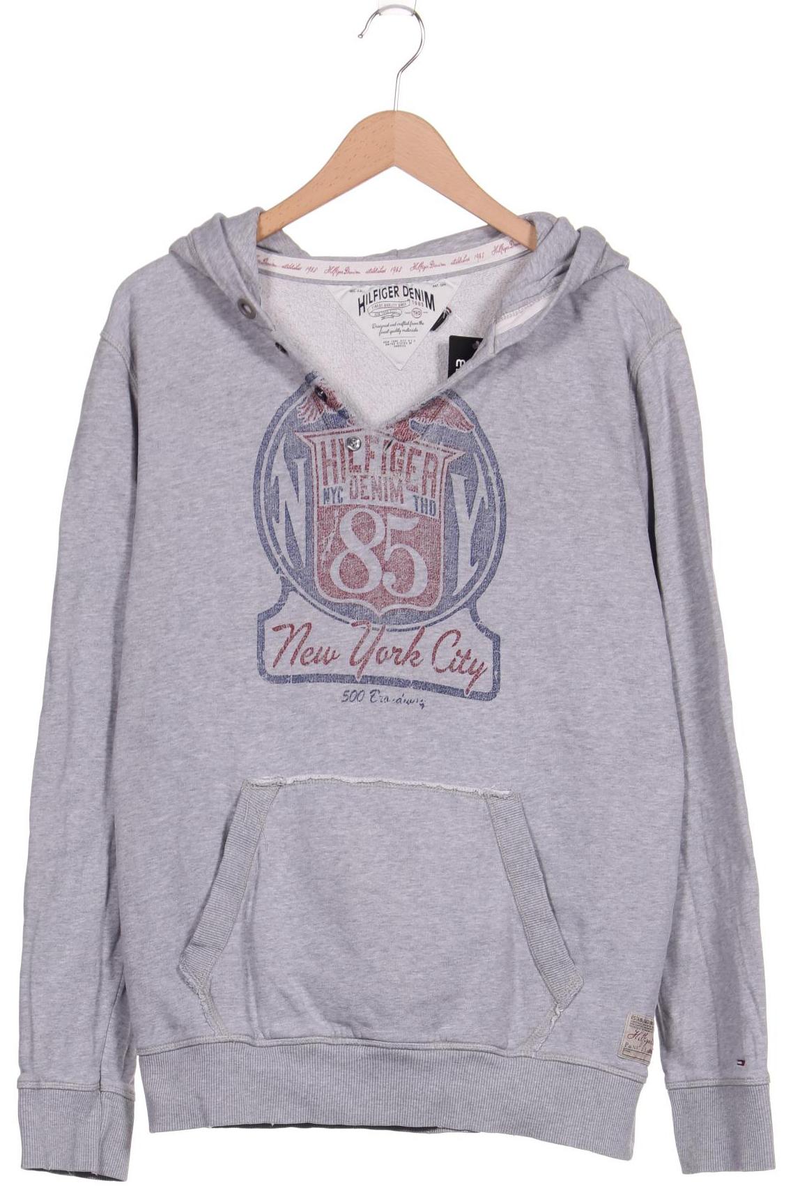 

Hilfiger Denim Herren Kapuzenpullover, grau, Gr. 56