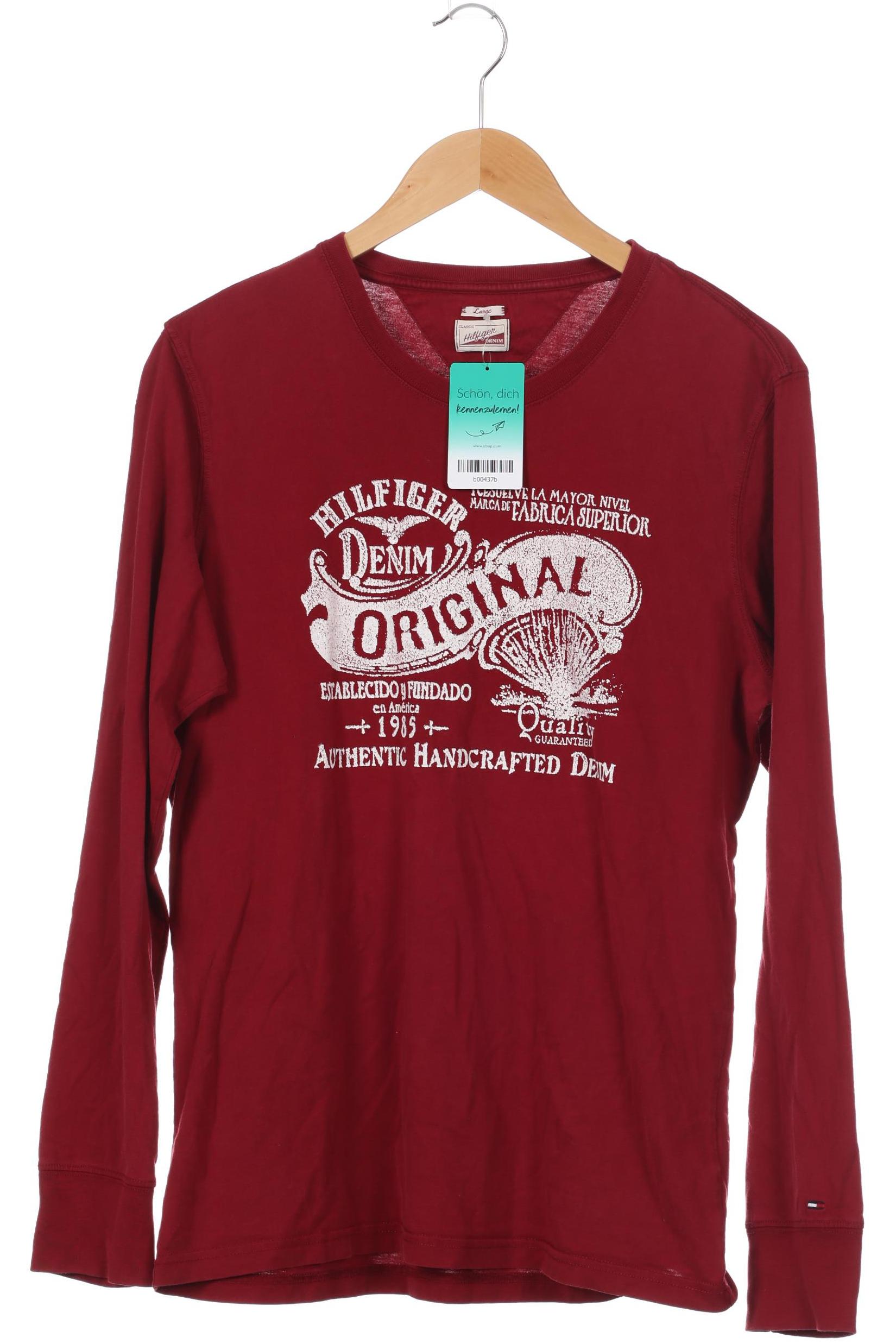 

Hilfiger Denim Herren Langarmshirt, rot, Gr.
