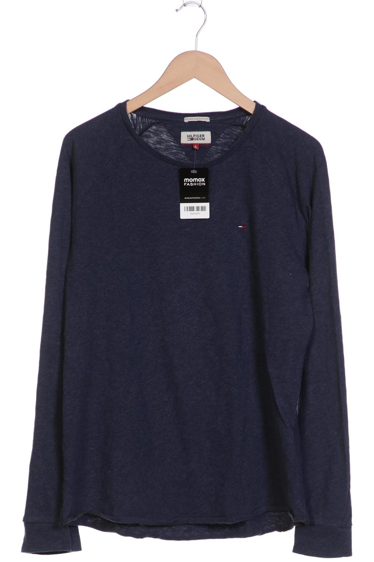 

HILFIGER DENIM Herren Langarmshirt, marineblau