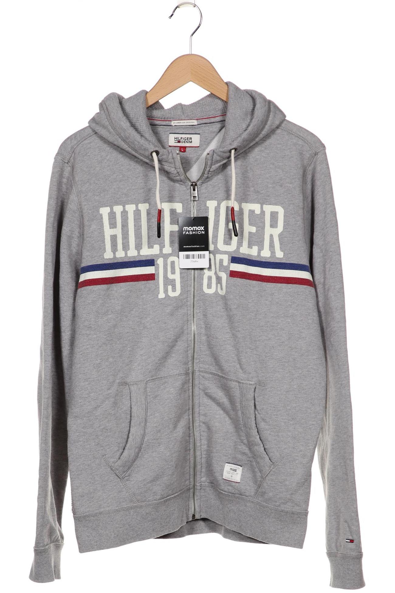 

Hilfiger Denim Herren Kapuzenpullover, grau, Gr. 52