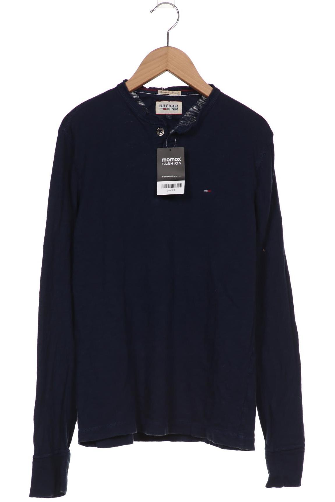 

HILFIGER DENIM Herren Langarmshirt, marineblau