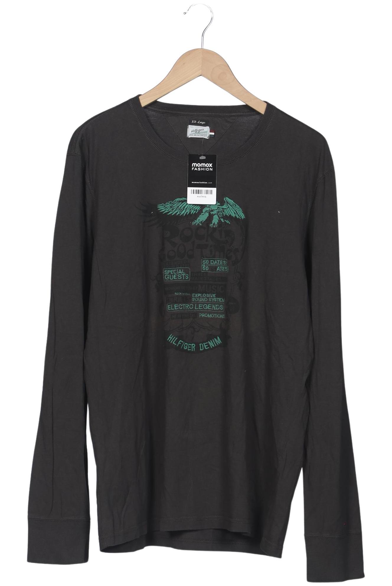 

Hilfiger Denim Herren Langarmshirt, grau, Gr. 56