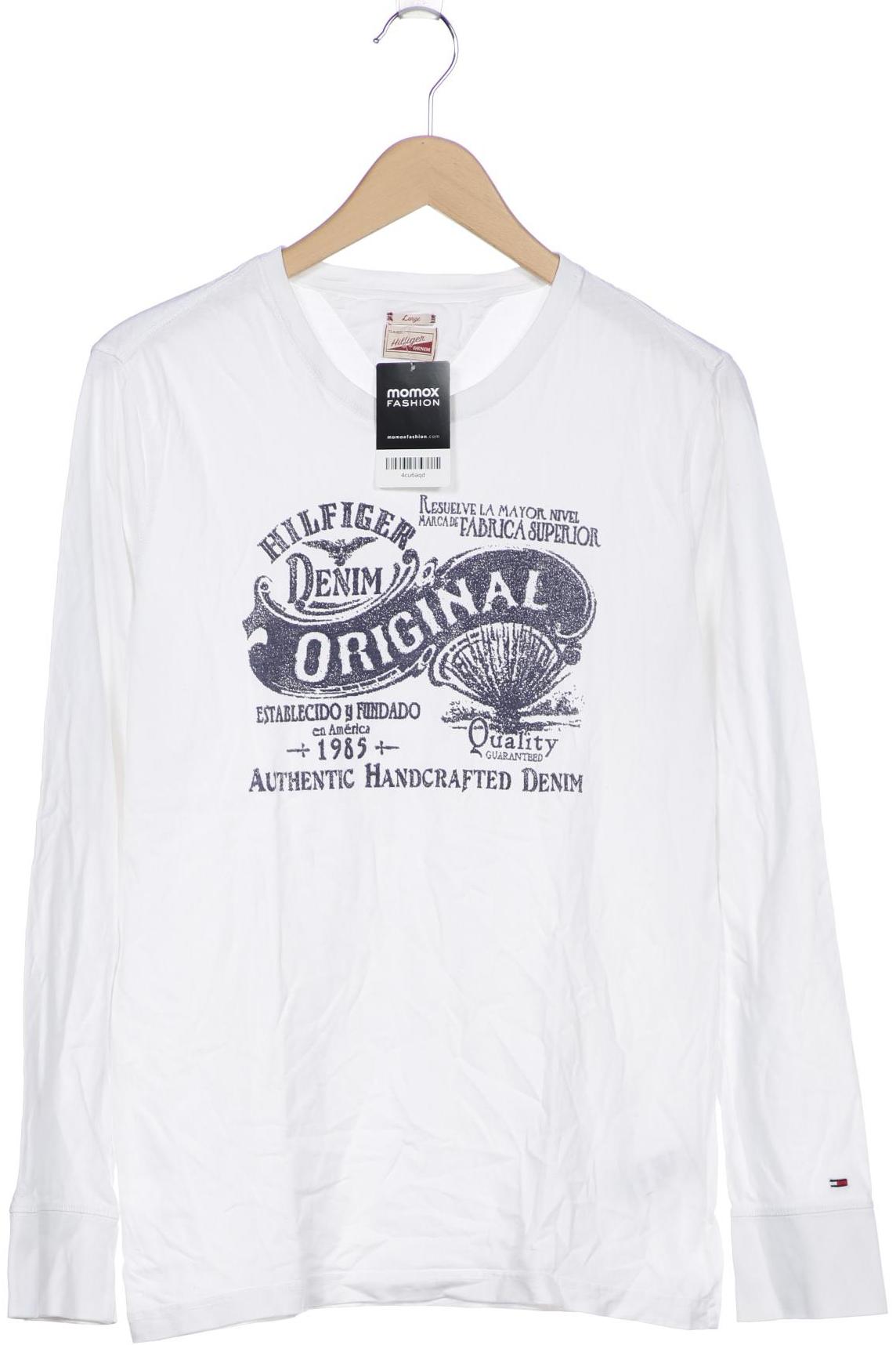 

Hilfiger Denim Herren Langarmshirt, weiß, Gr. 52