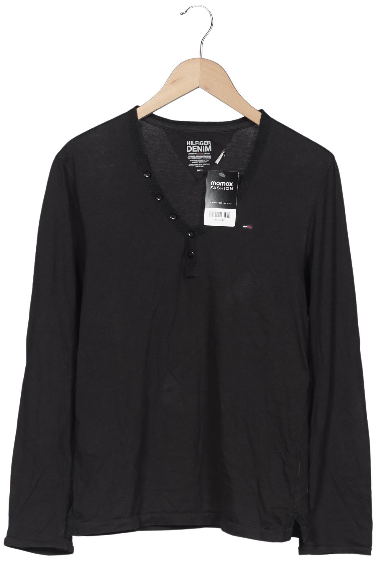 

Hilfiger Denim Herren Langarmshirt, schwarz, Gr. 46